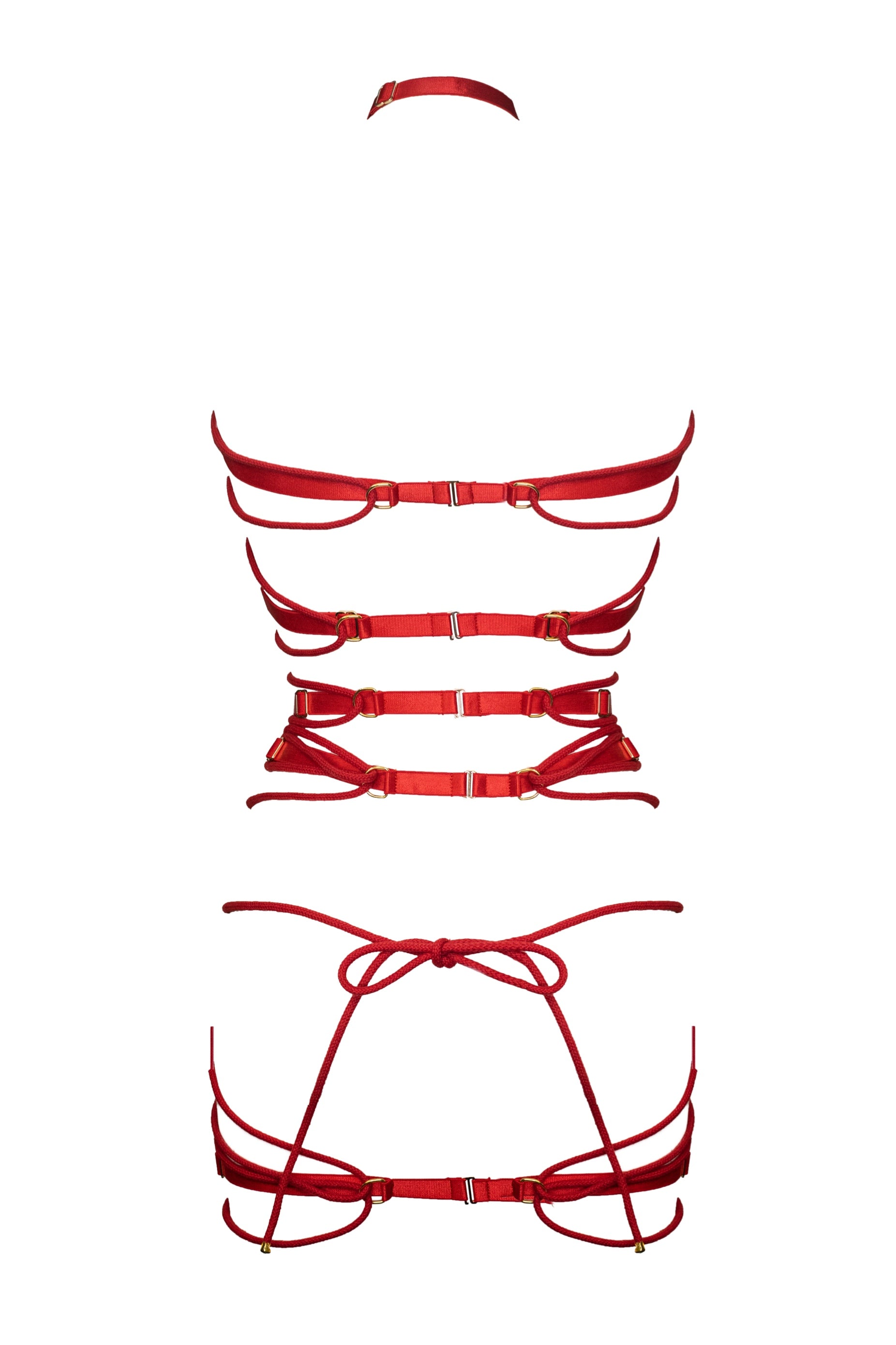 Sumatra red harness dress