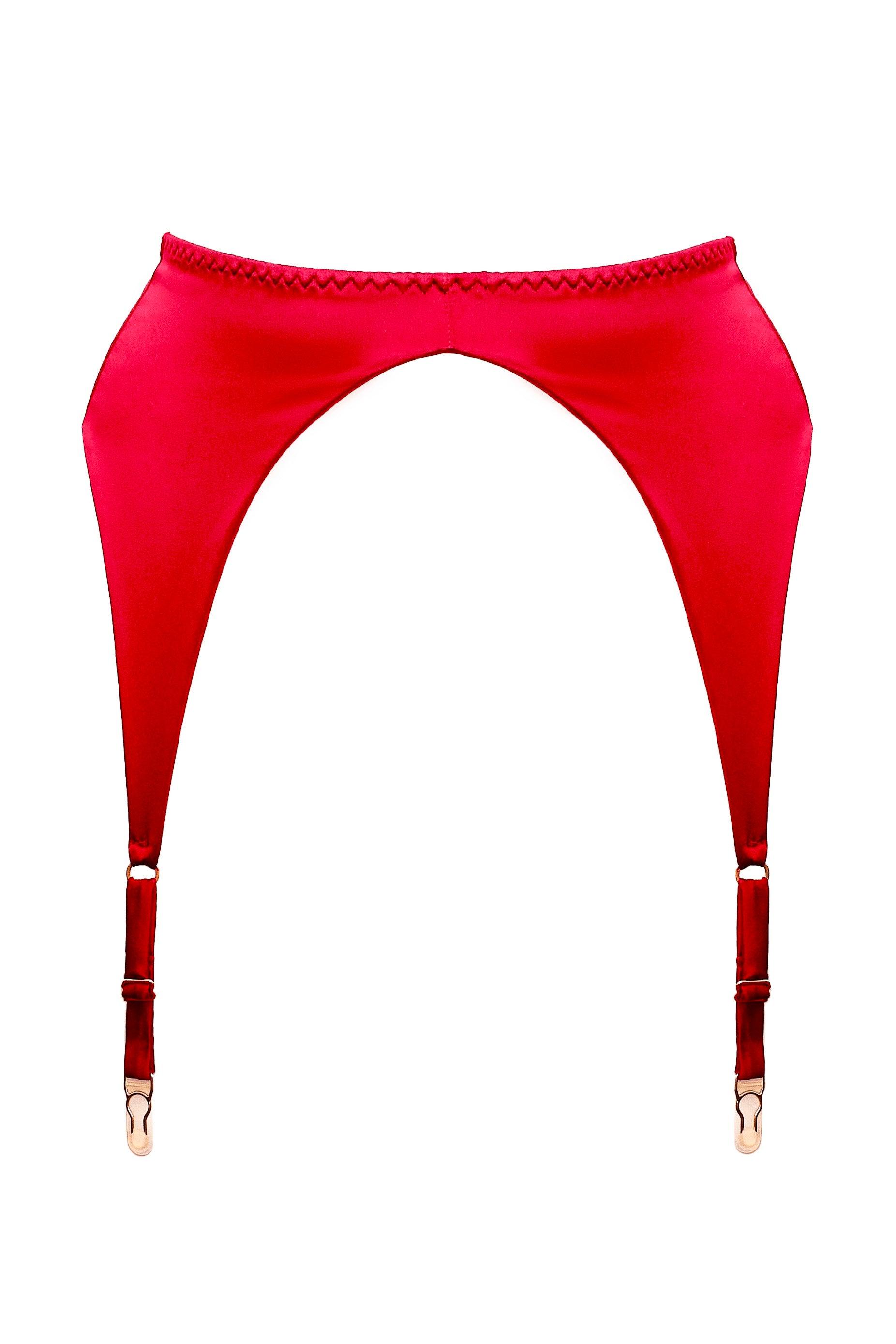 Genevieve Red high-waisted thongs – Keosme