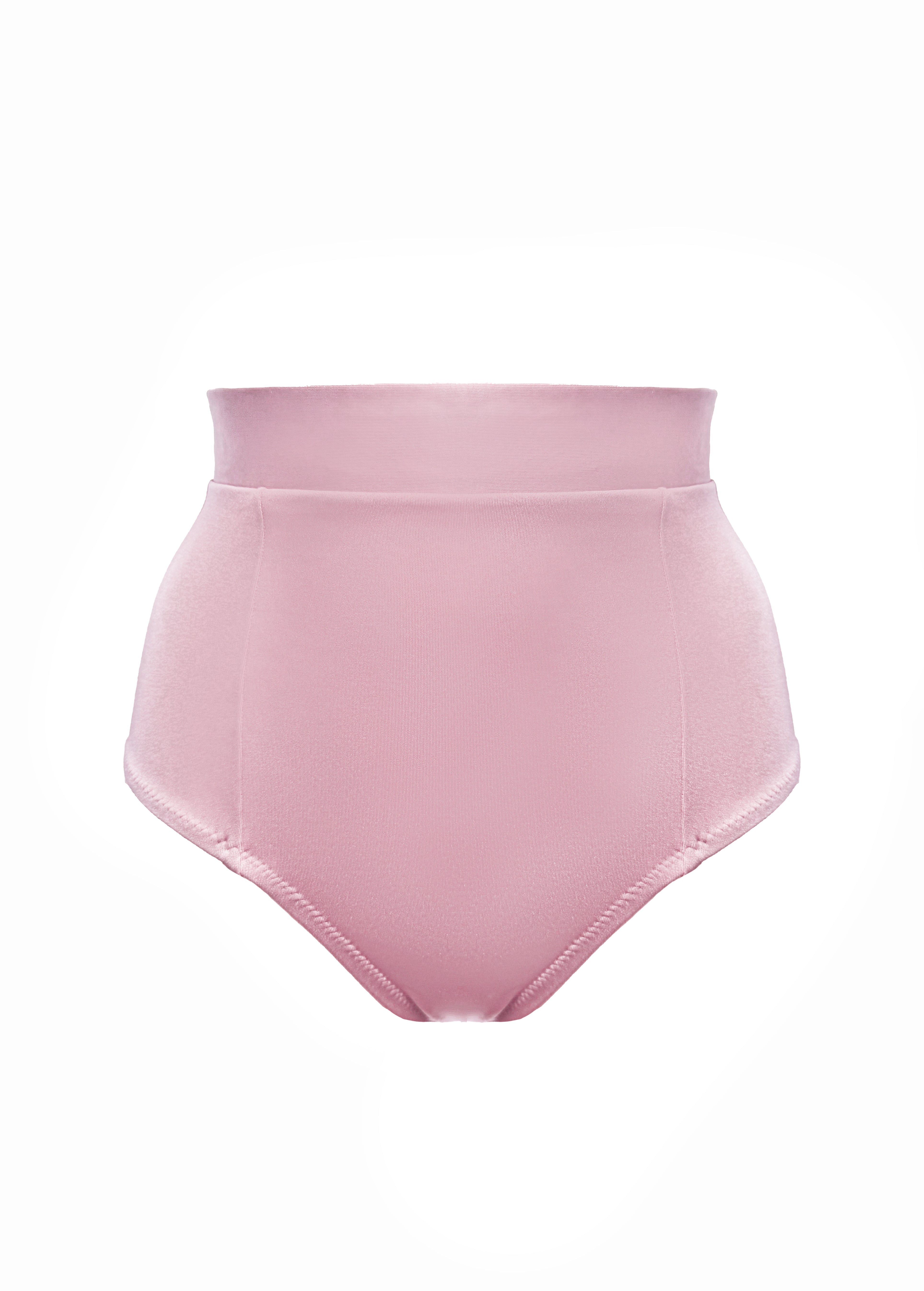 Audrey Rosy Basic high waisted bikini bottom