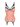 Magda Coral-pink soft Garter Dress