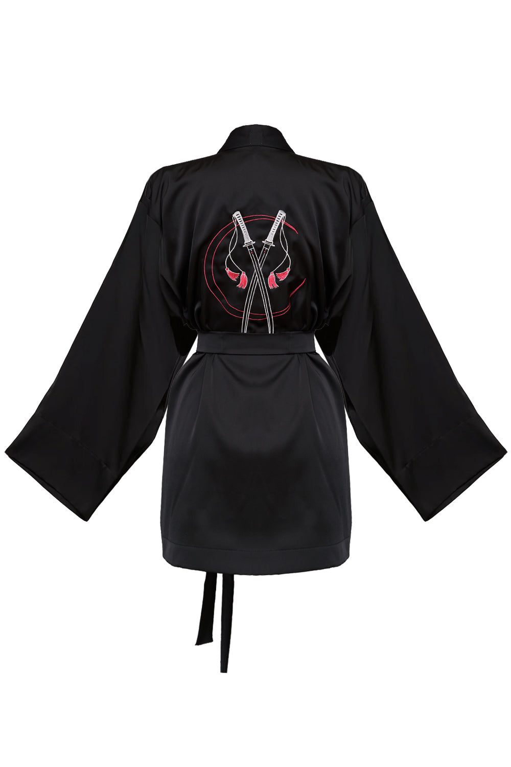 Lunar Black mini kimono