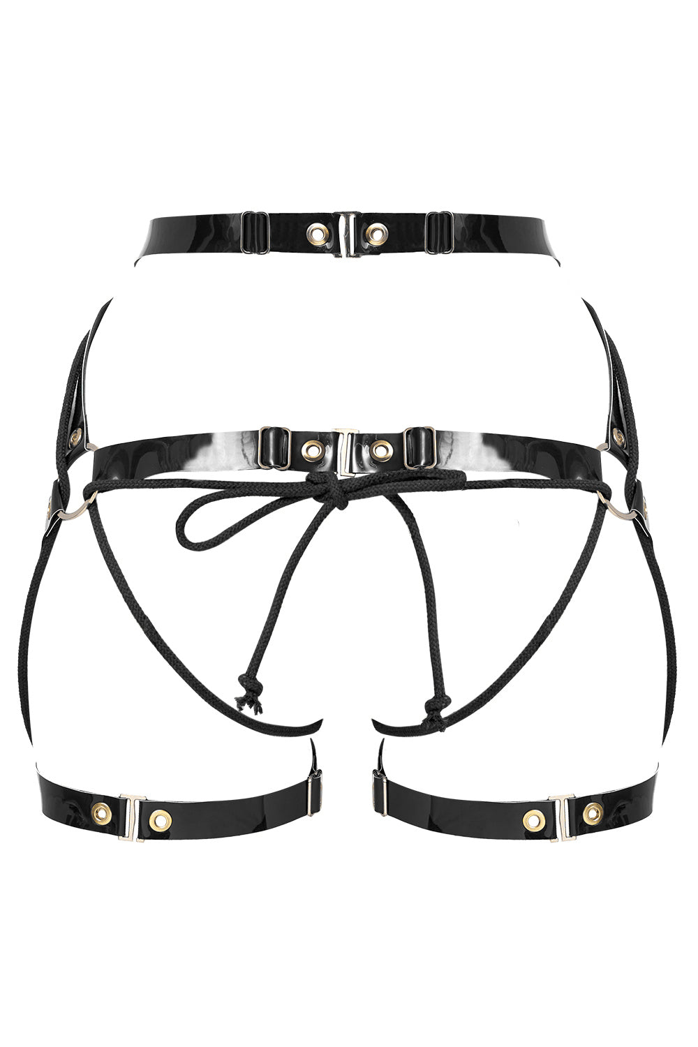 Geoma Shibari Black open belt by Secret Room