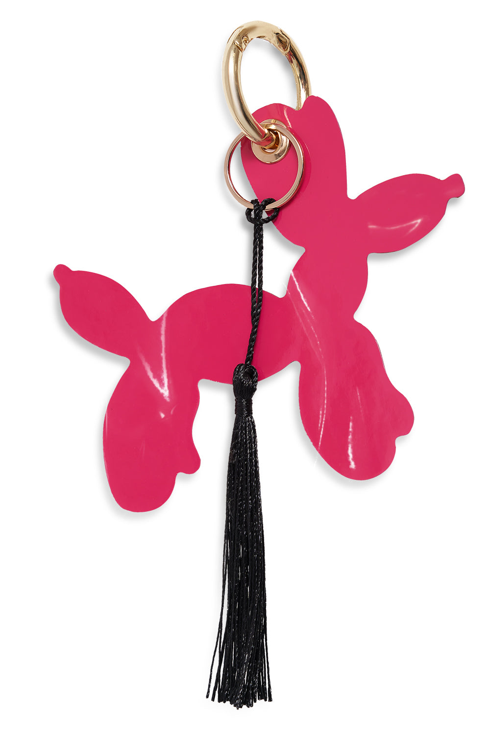 Lucky Black/Fuchsia keychain by Secret Room