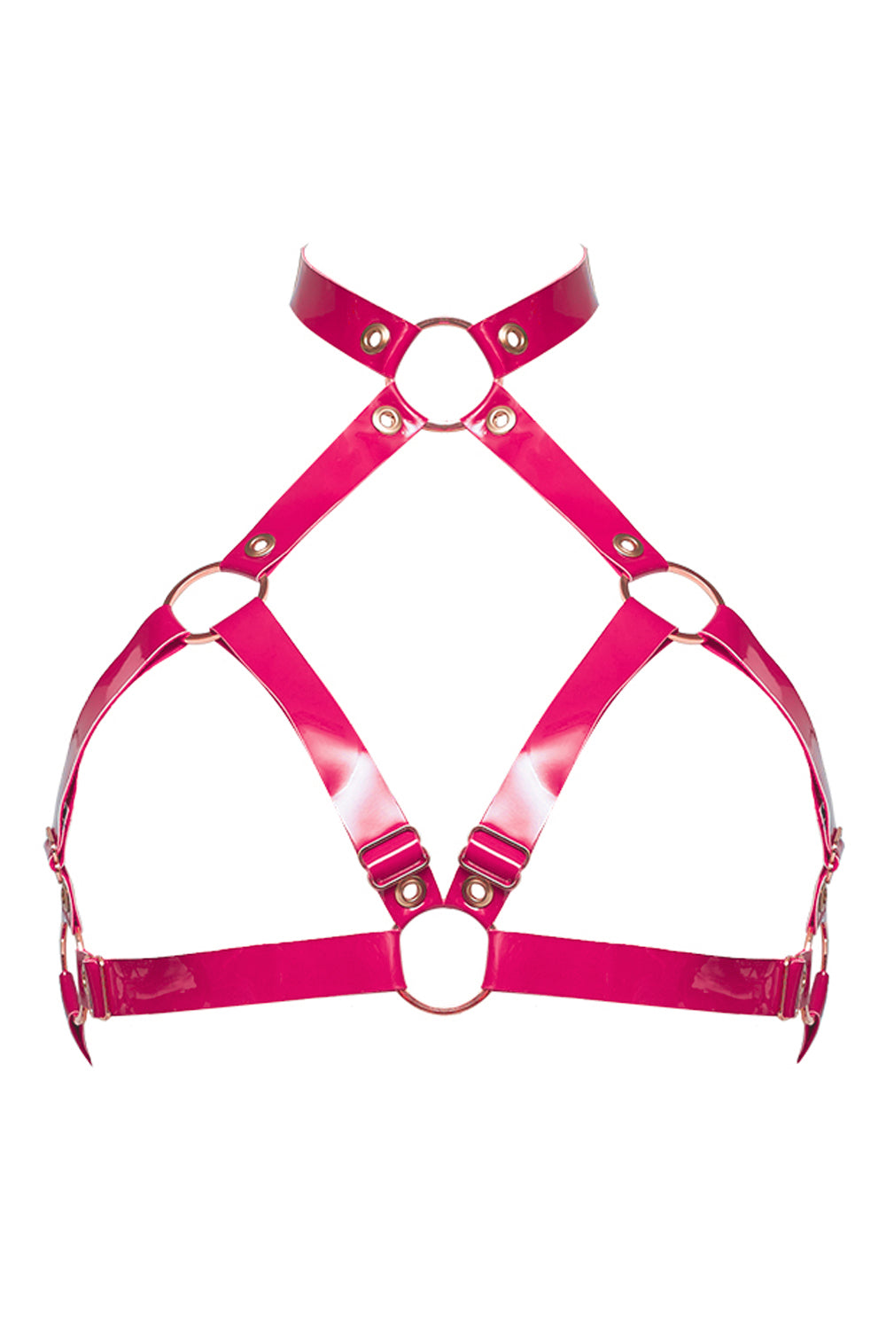 Geoma Fuchsia halter bra by Secret Room