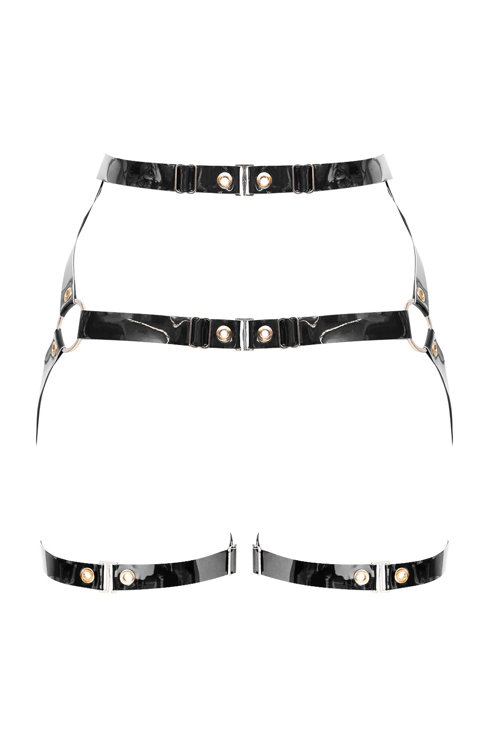 Geoma Black open belt by Secret Room