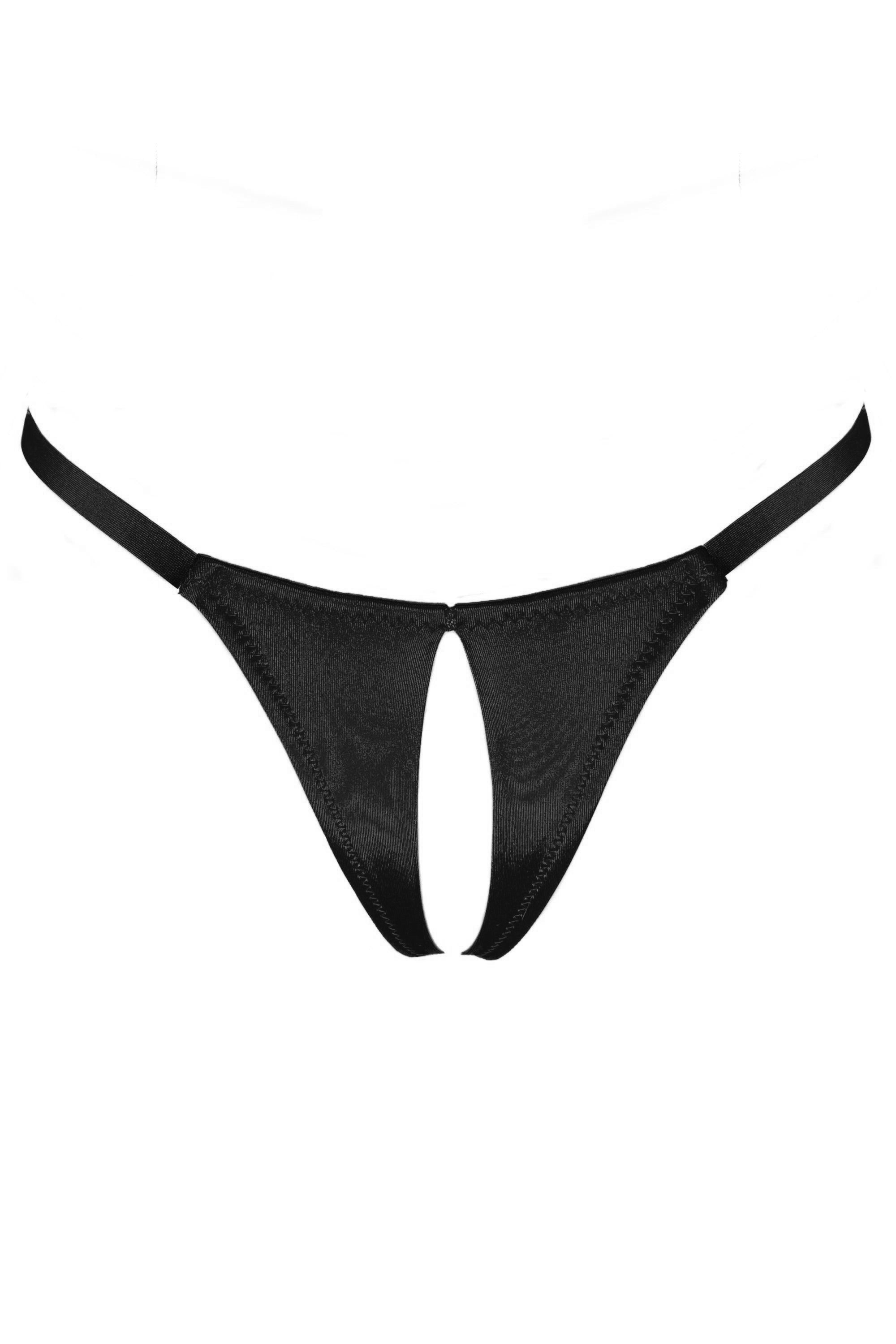 Moulin Rouge Black open panties
