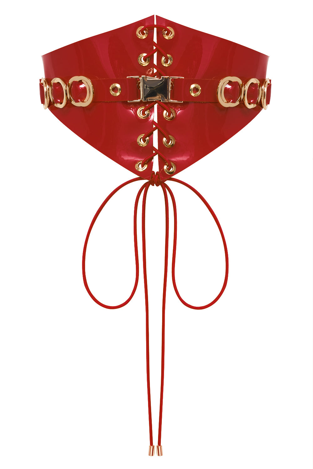 Trier Red corset belt by Secret Room