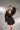 Kasumi black mini kimono robe