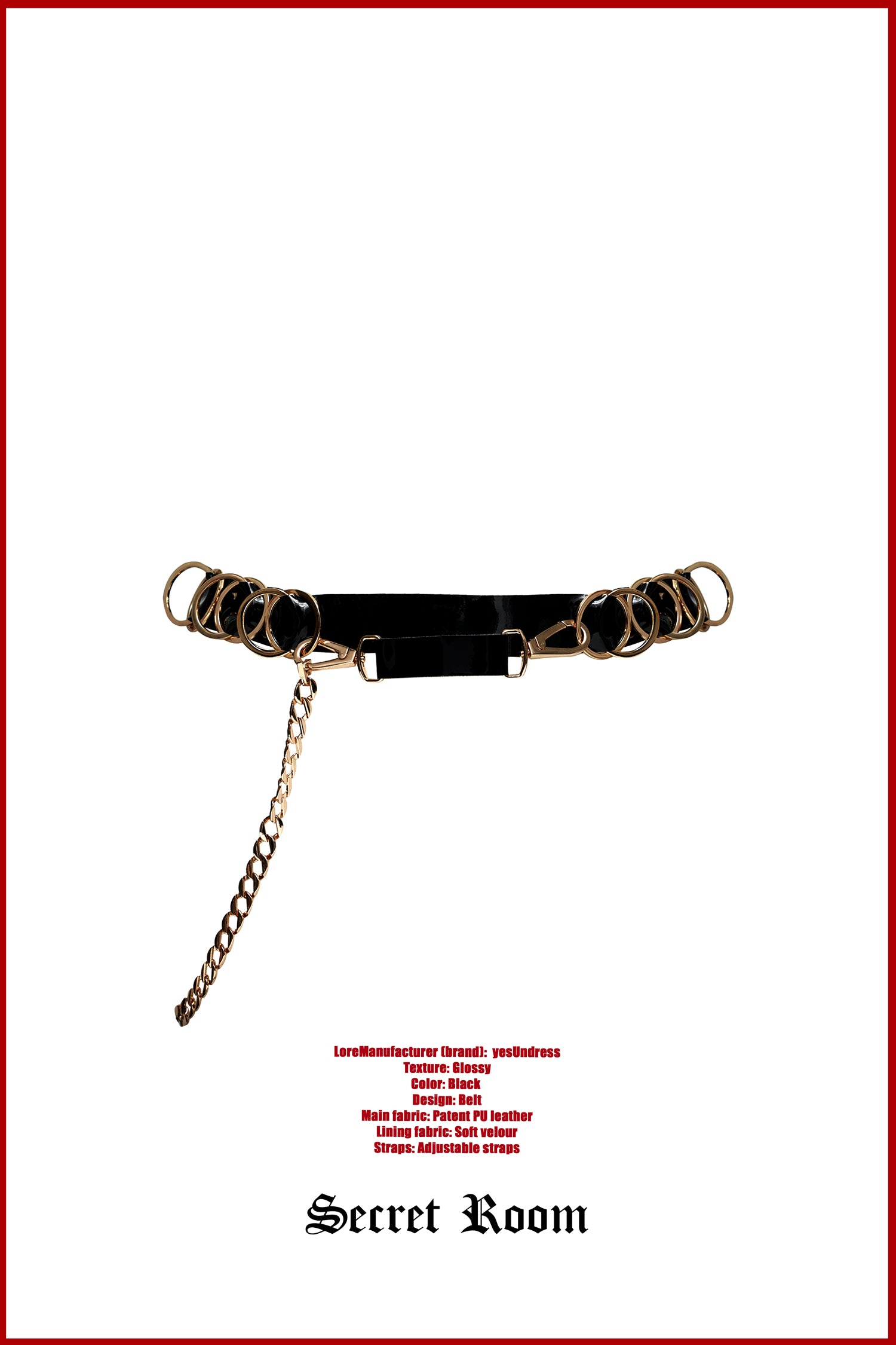 Kimberly black belt by Secret Room