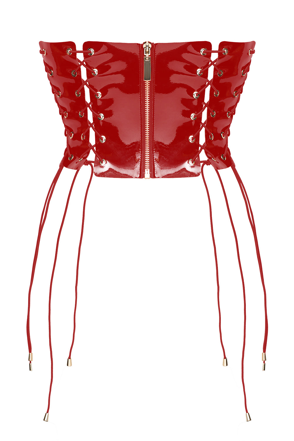 Cabaret Red open corset by Secret Room