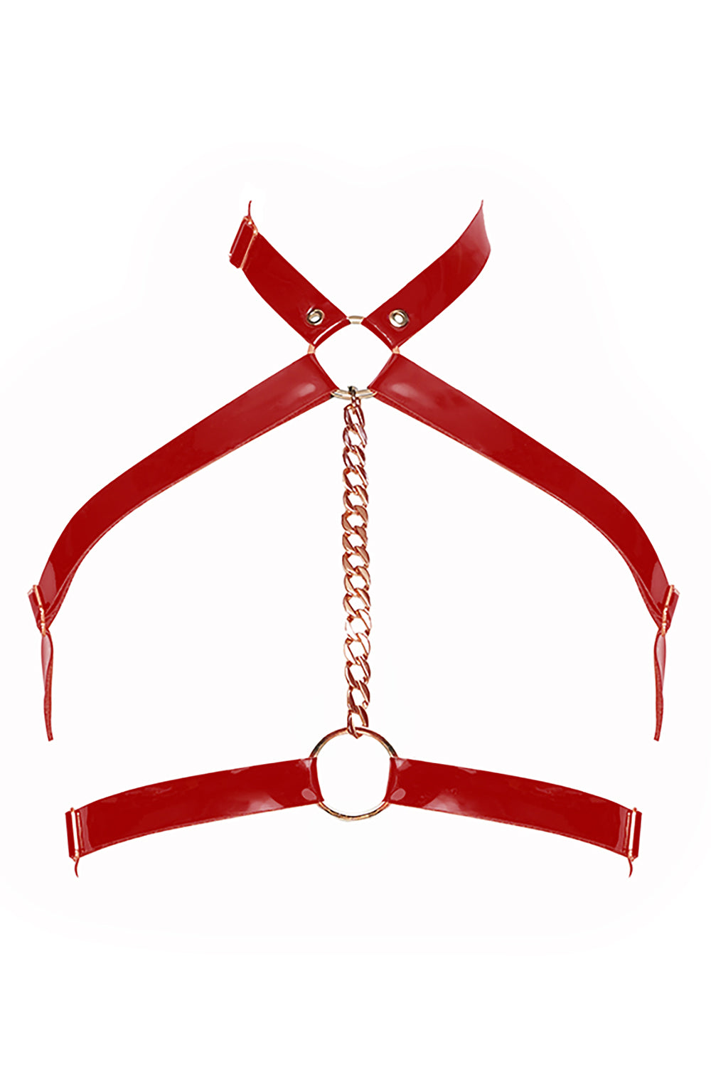 Punk Red open belt by Secret Room