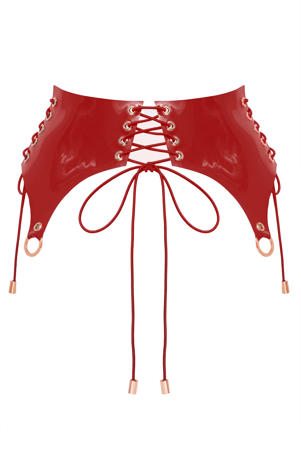 Armory Red corset belt by Secret Room