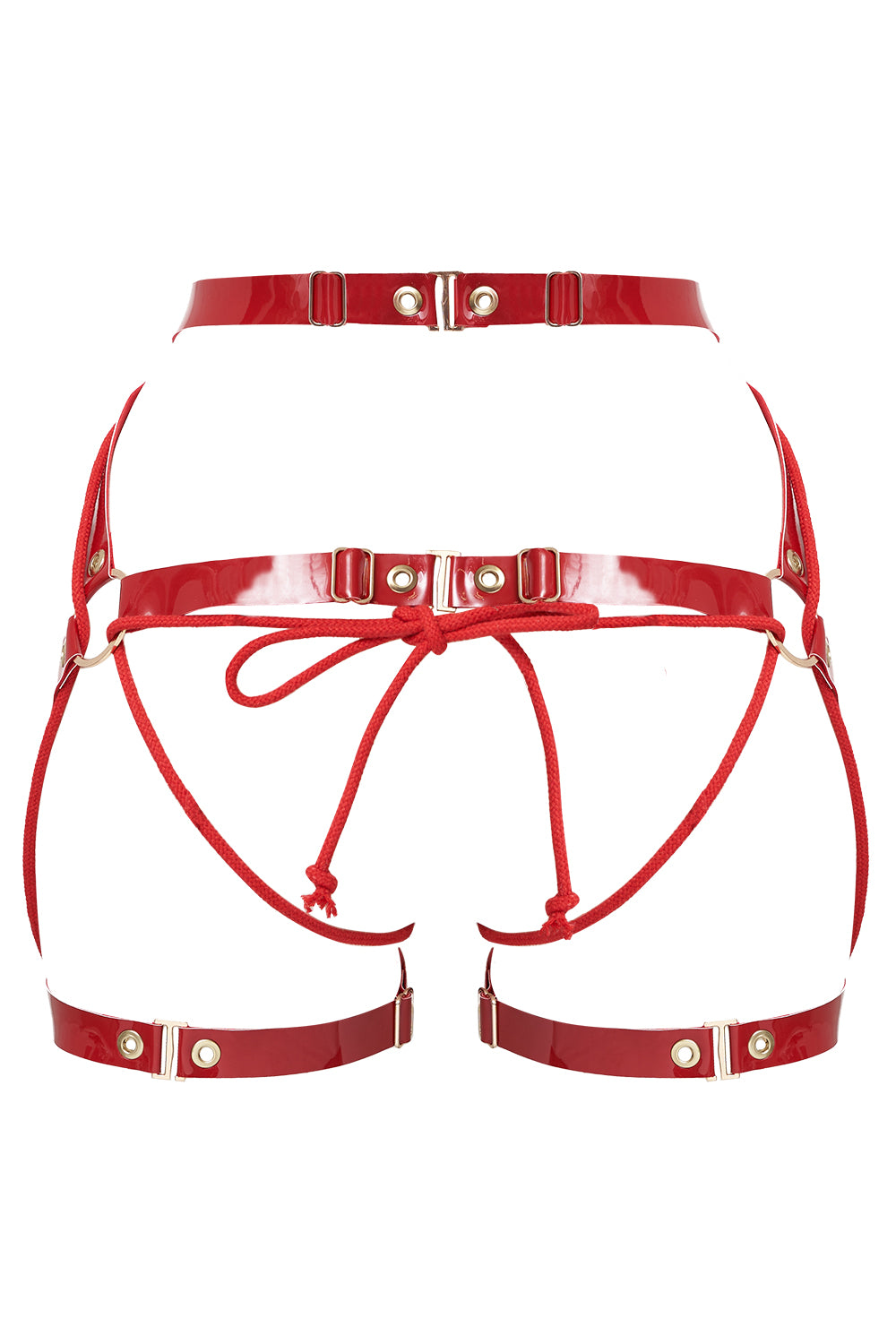 Geoma Shibari Red halter bra by Secret Room