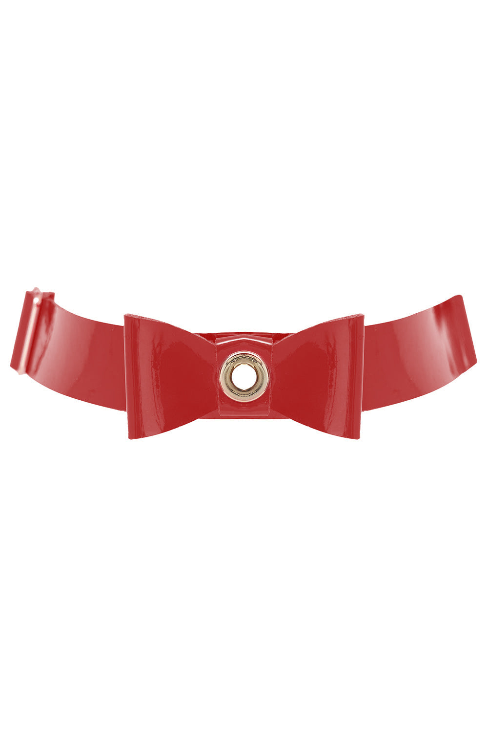 BlackTie Red choker with bow by Secret Room