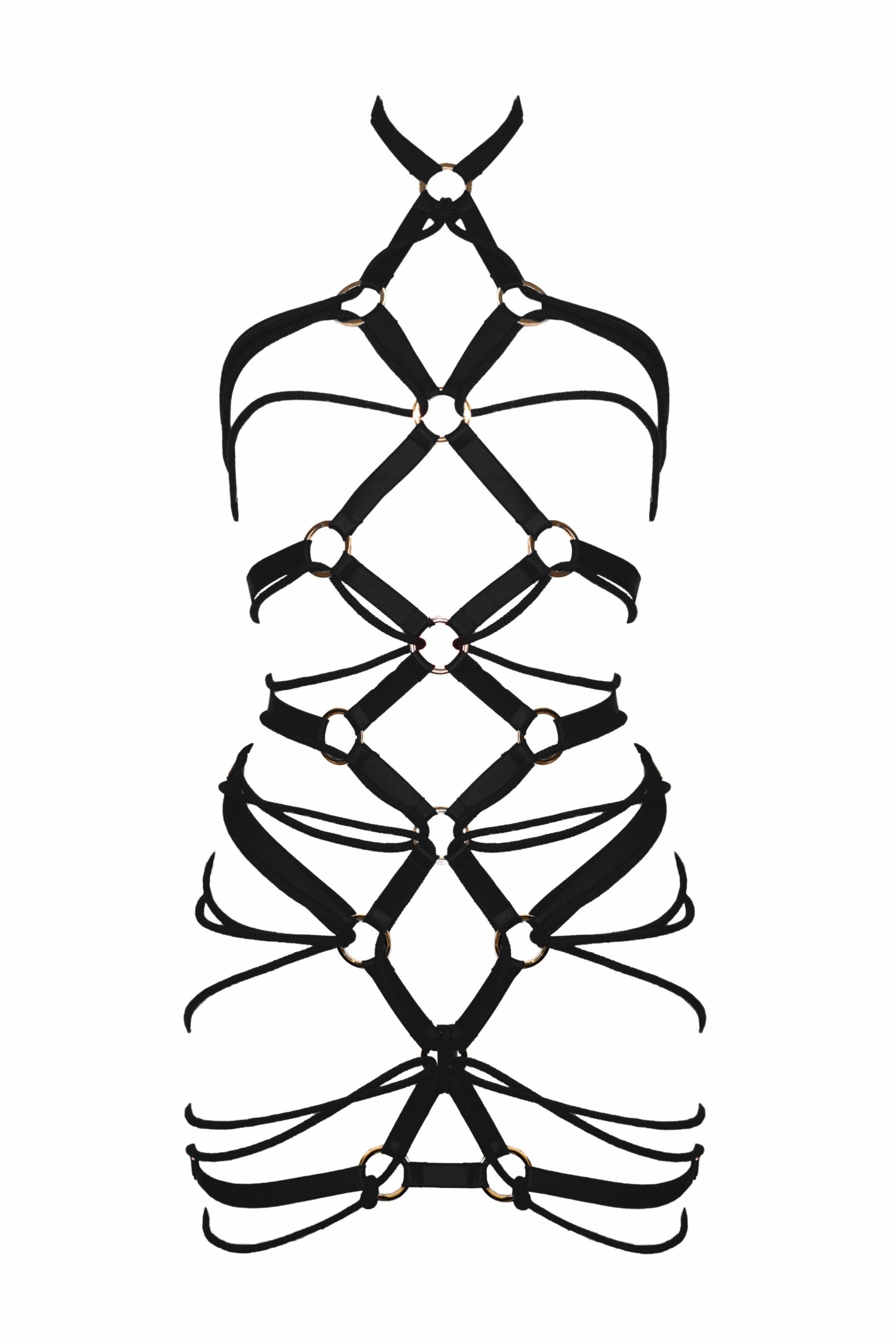 Sumatra black harness dress