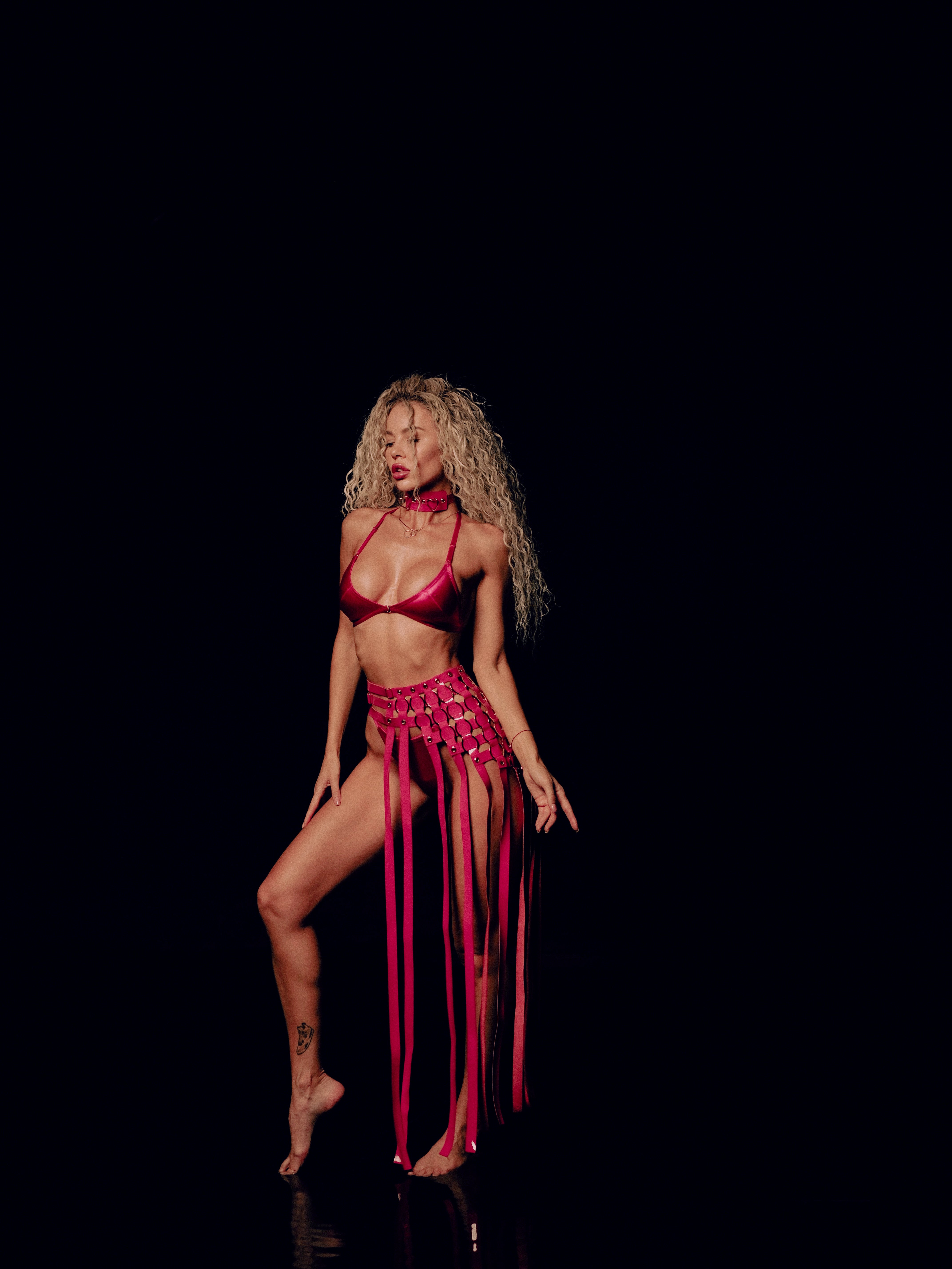 Valkyrie Fuchsia open skirt by Secret Room