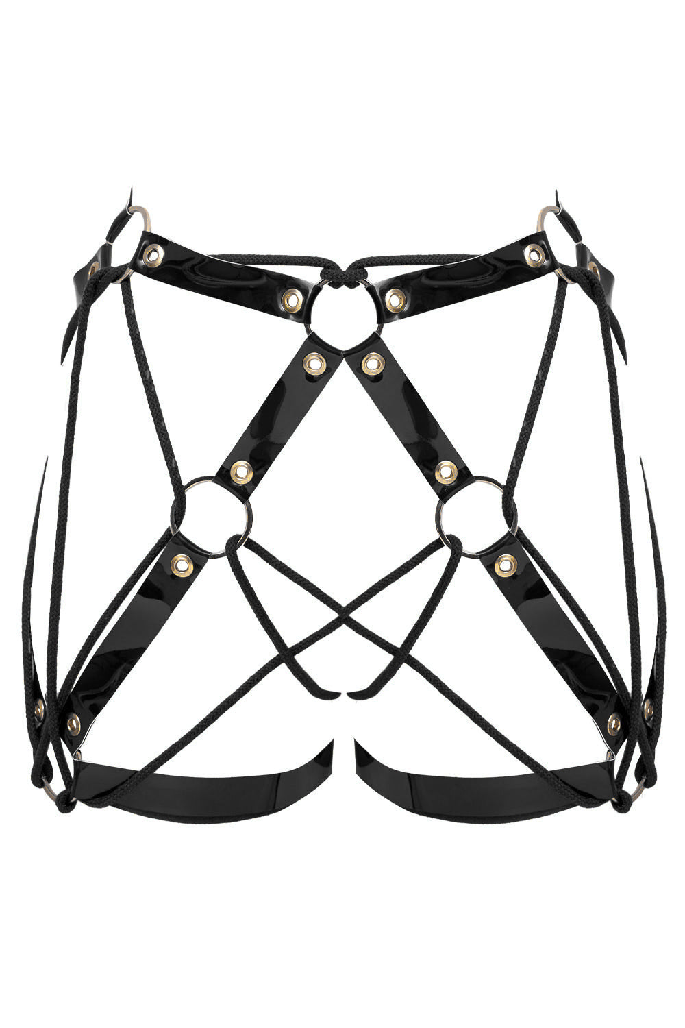 Geoma Shibari Black open belt by Secret Room