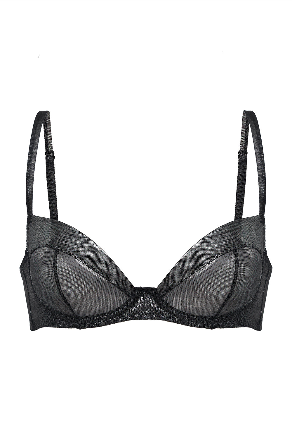 Parabola Silver Black bra for YULIA NELSON