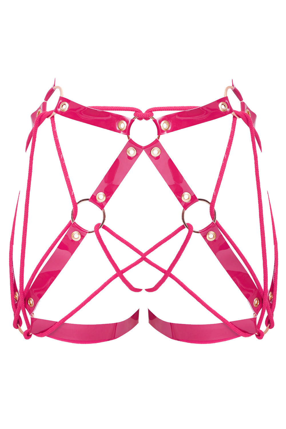 Geoma Shibari Fuchsia open belt by Secret Room