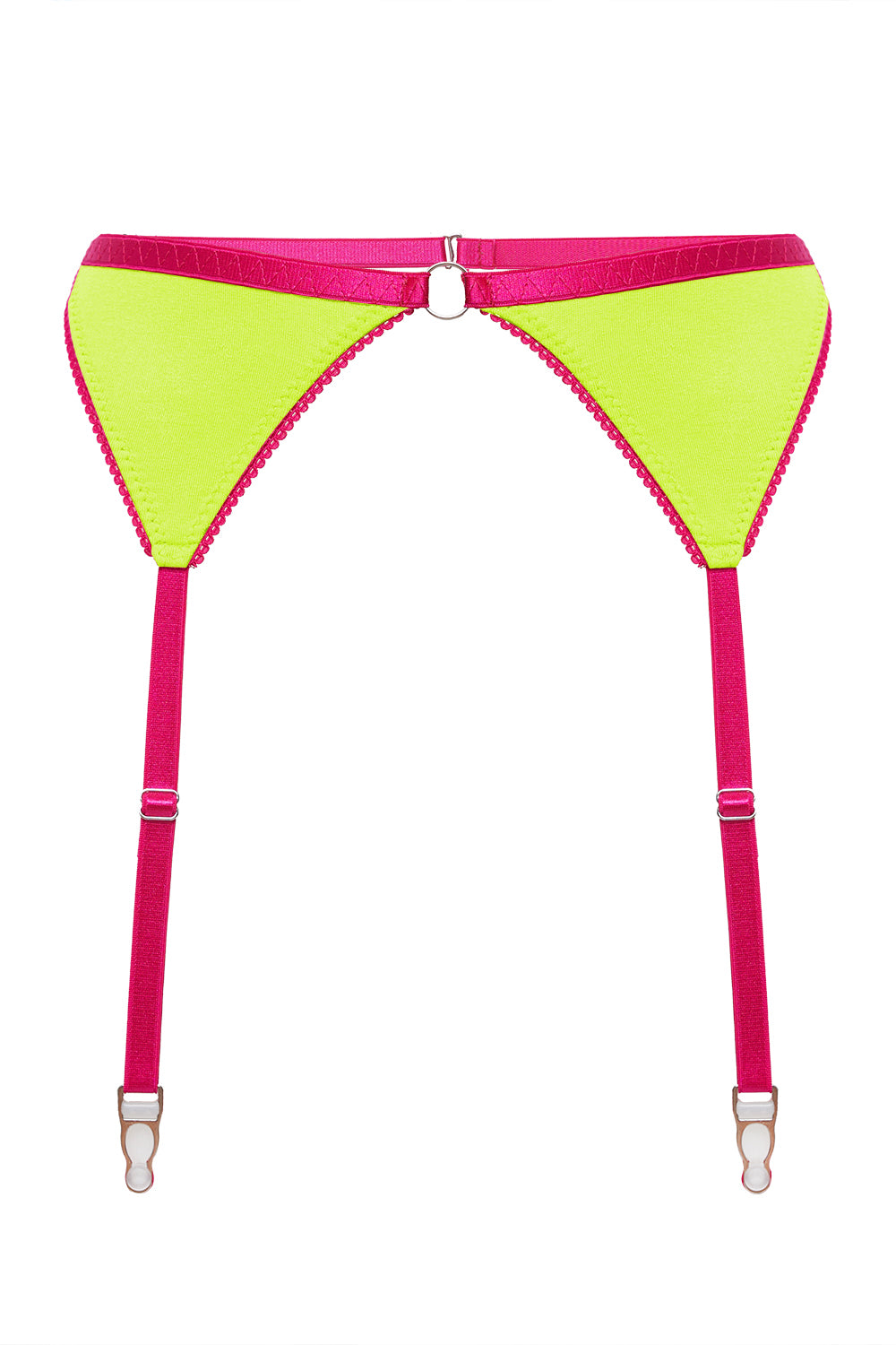 Mandy Party Lime garter belt
