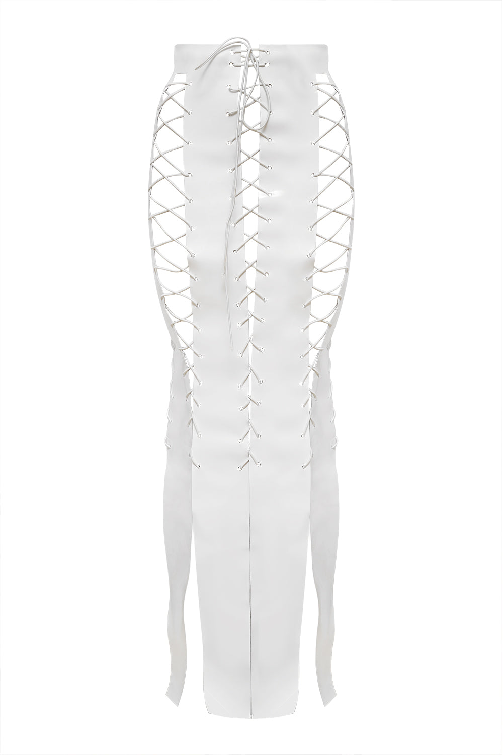Violina White corset maxi skirt for YULIA NELSON
