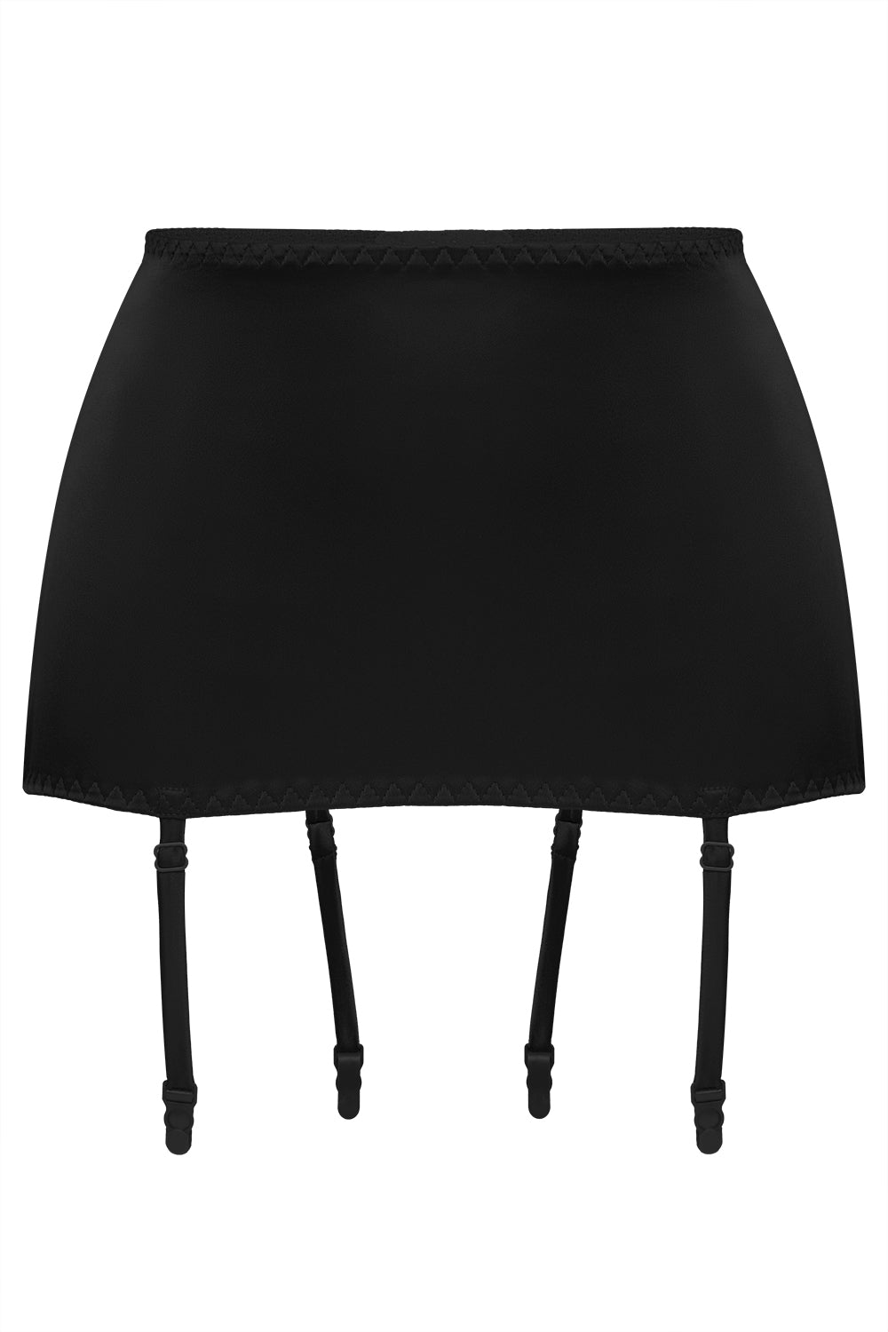 Leria black garter belt