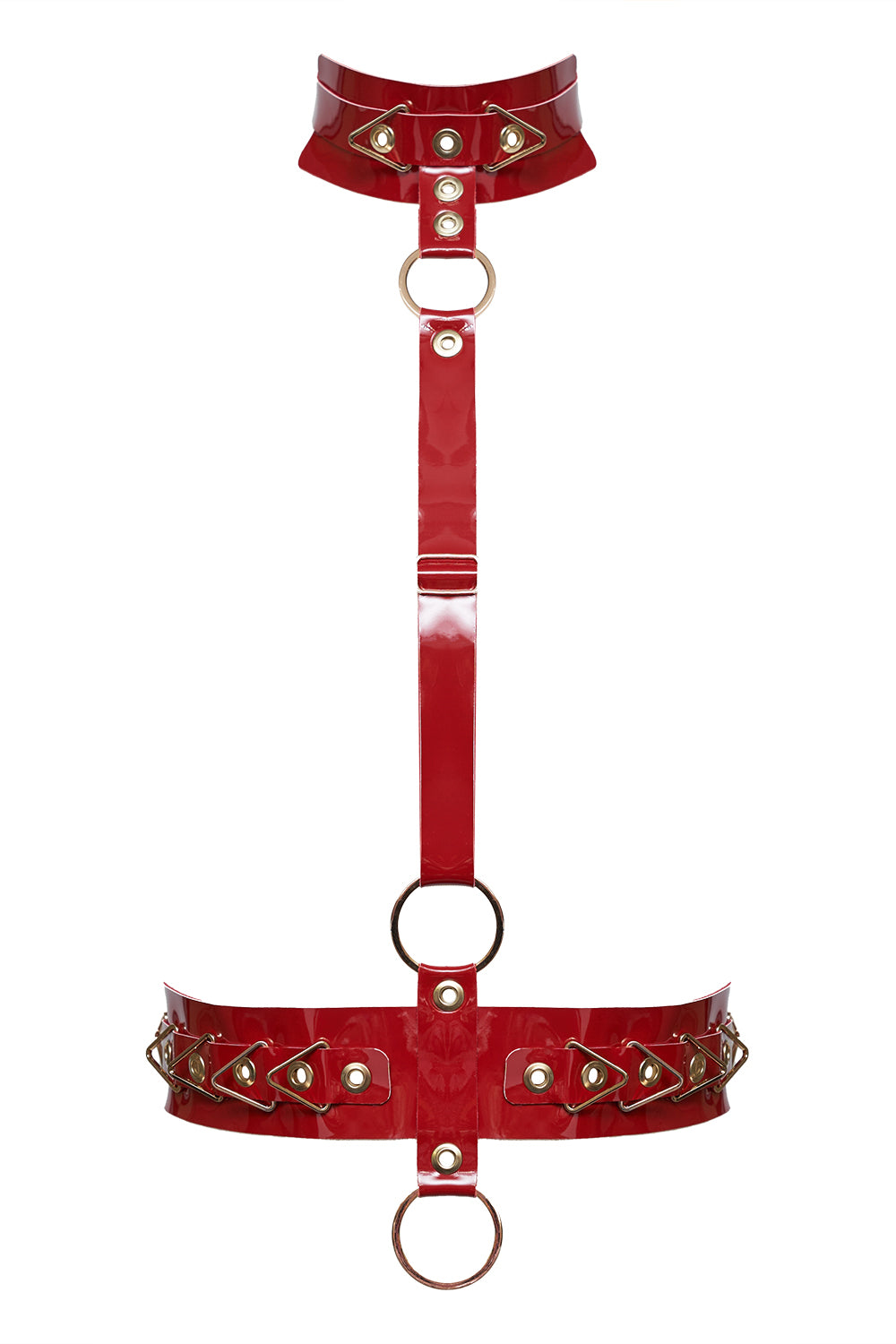 Crush Red halter belt by Secret Room