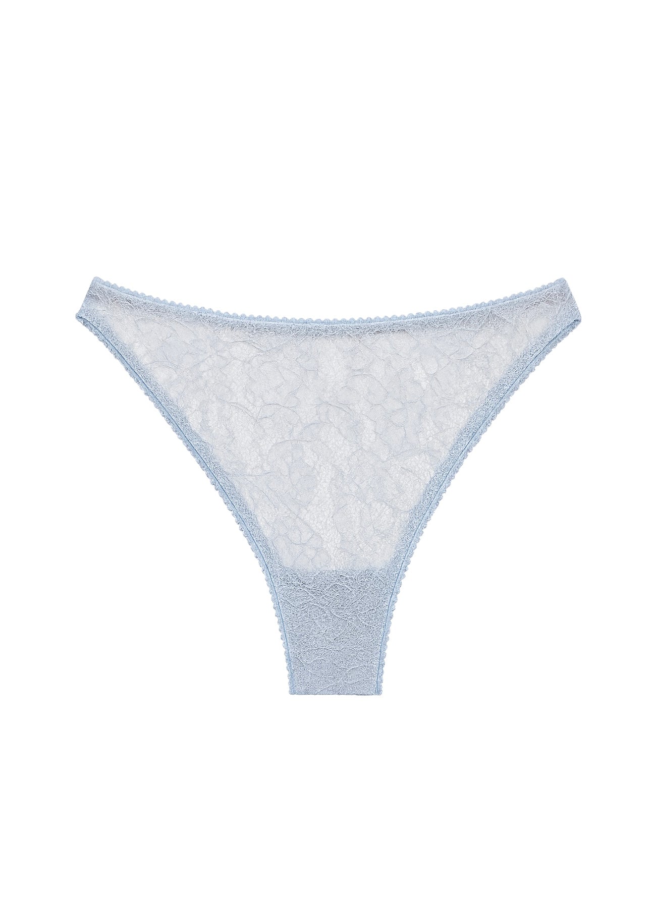 Sandra Blue Floral high-waisted slip panties