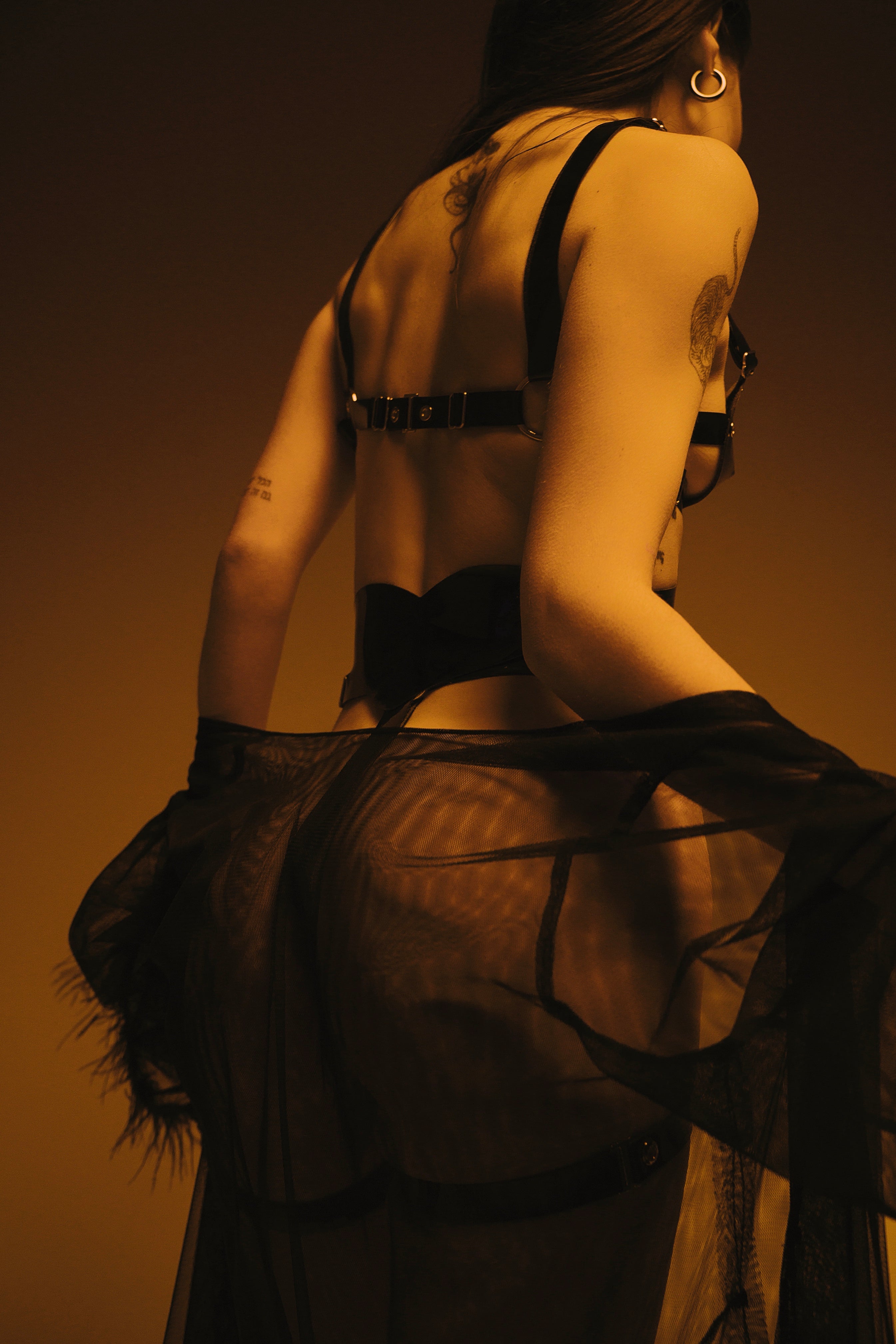 Hearts Black corset belt by Secret Room