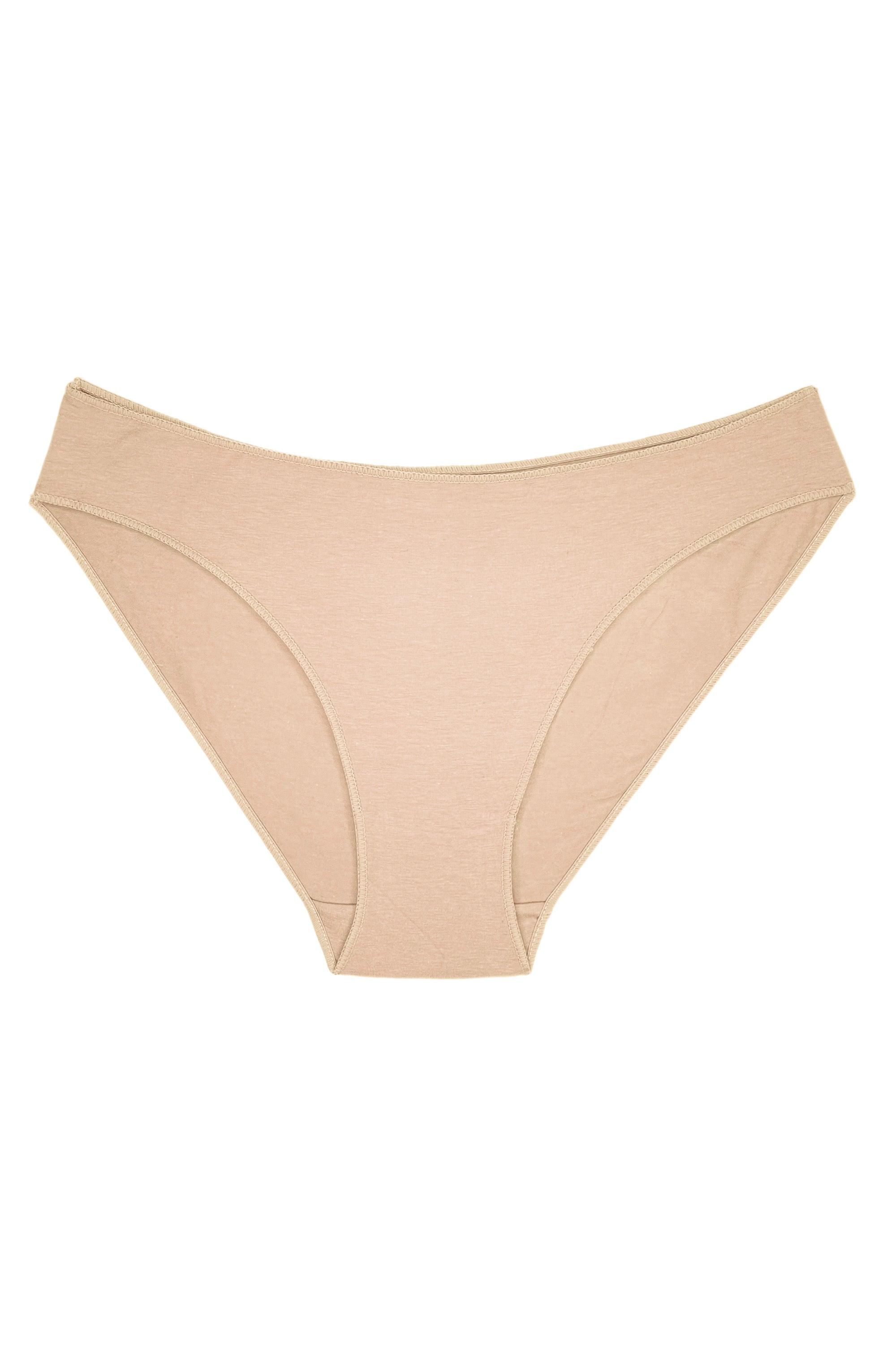 Comfort cotton beige slip panties - yesUndress