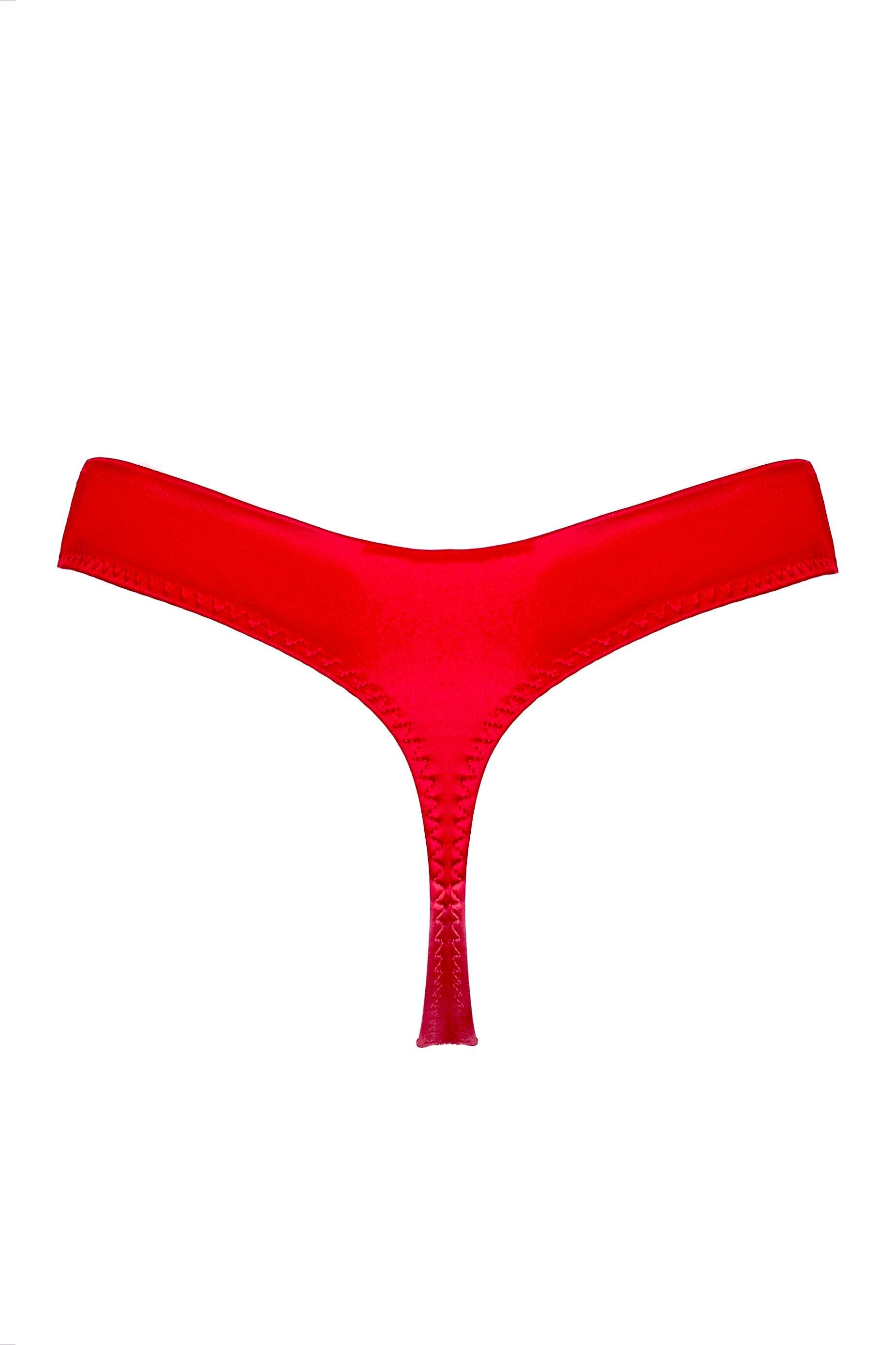 Cymothoe red thongs - yesUndress