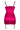 Cymothoe fuchsia garter dress