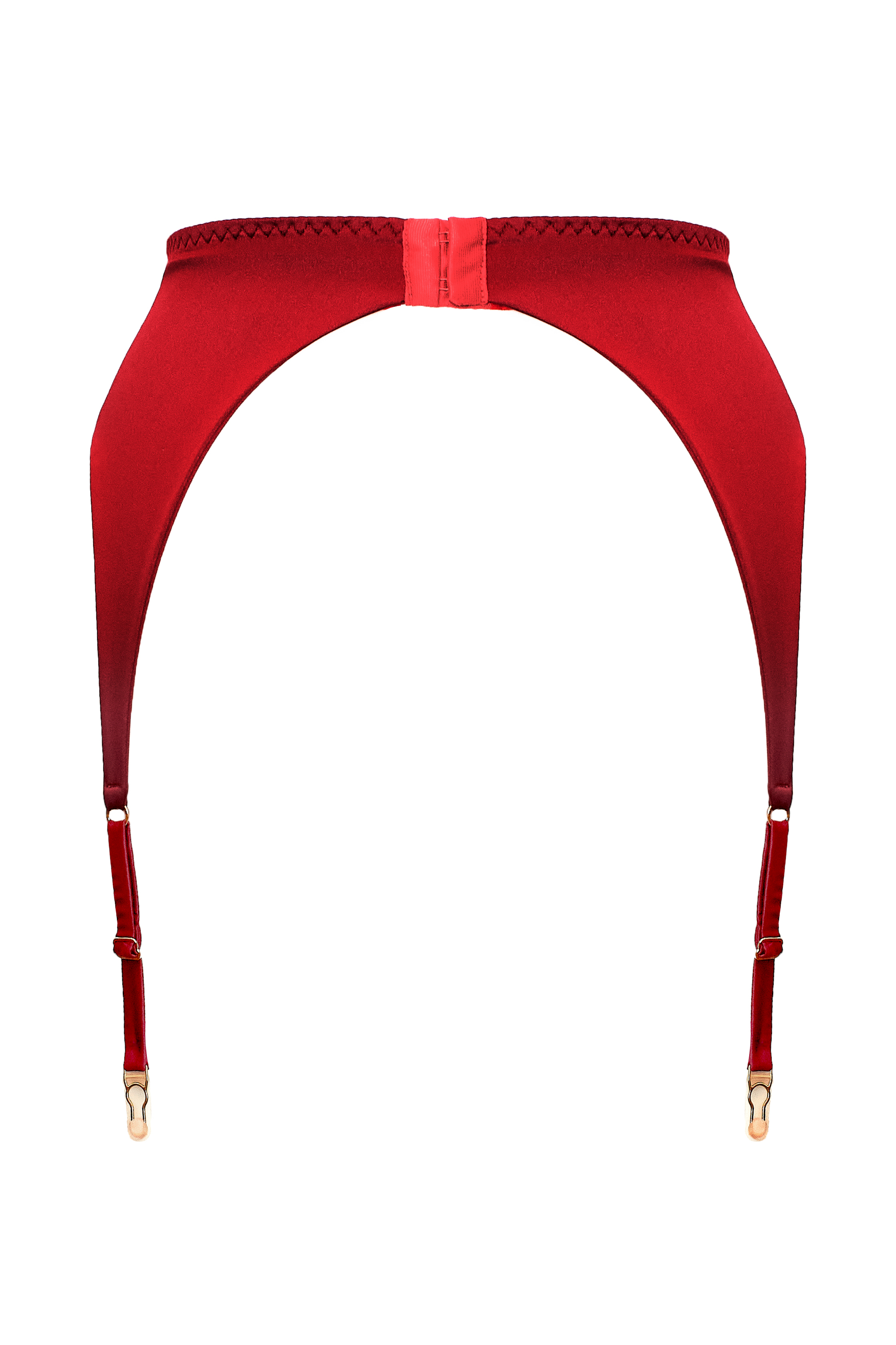 Cymothoe Maroon garter belt