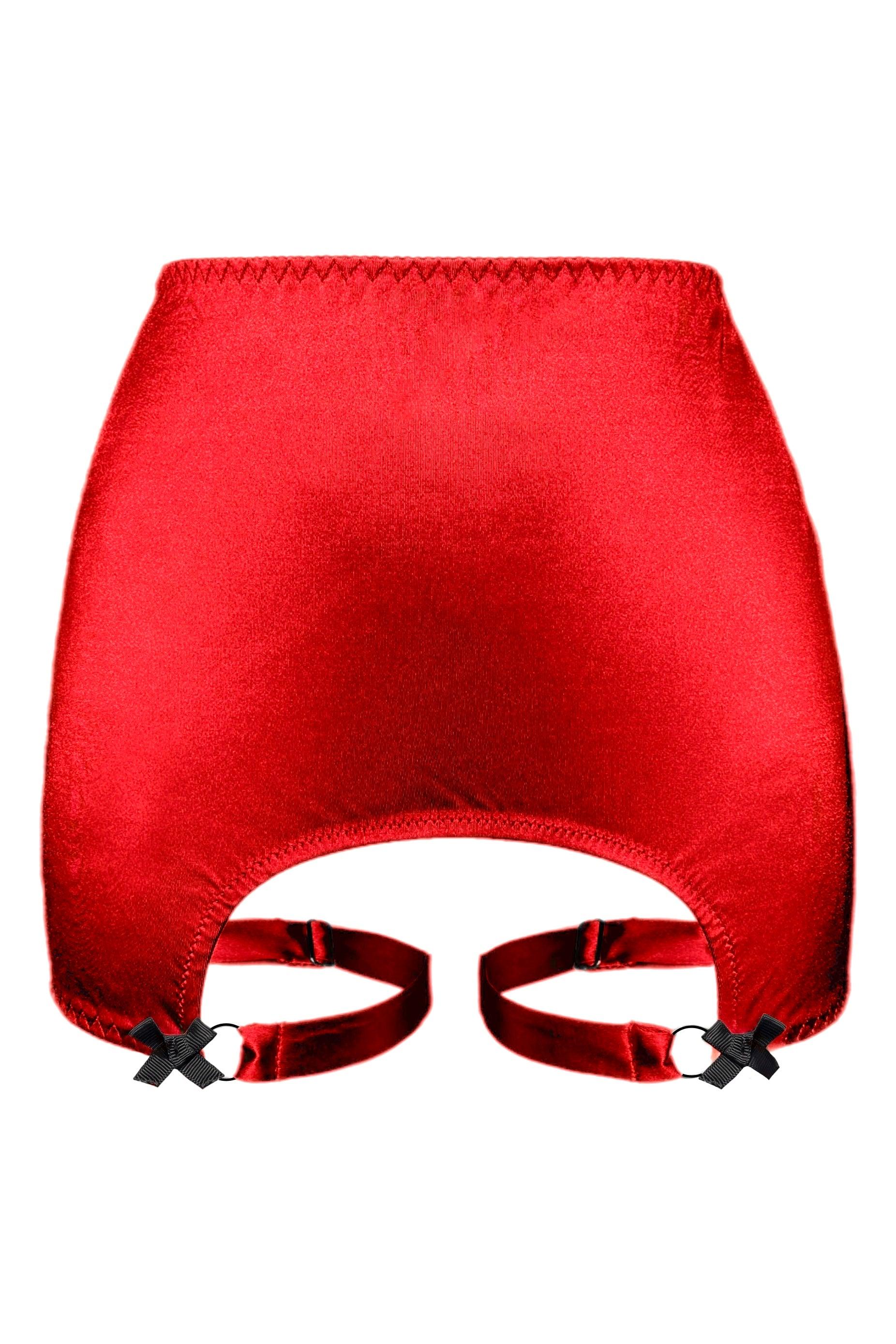 Joli Gloss red-black none-garter belt - yesUndress