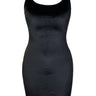 Velvetta black dress with chains - yesUndress