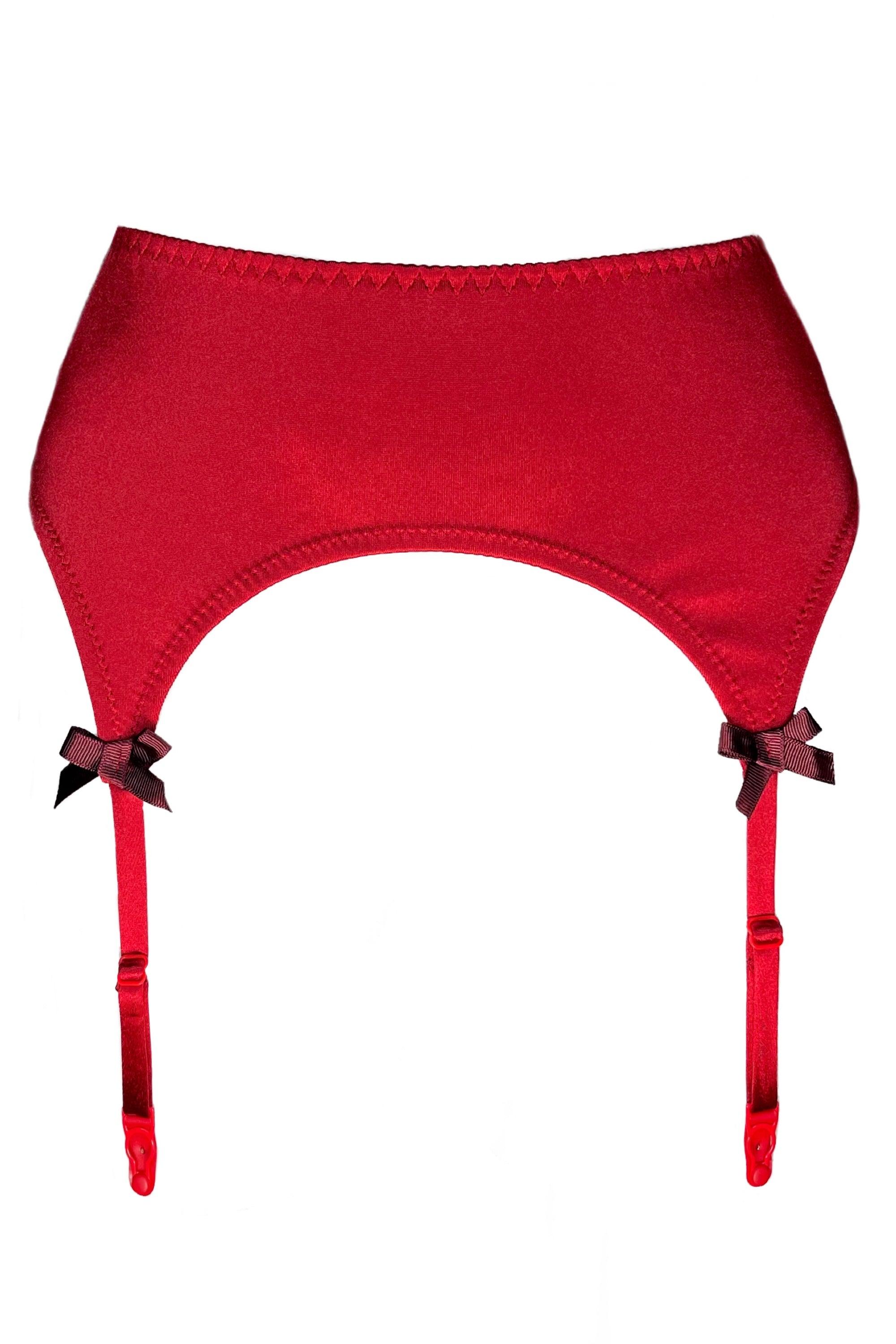 Valessa Gloss Rouge garter belt - yesUndress