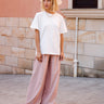 Linen pink pants 'Istanbul' - yesUndress