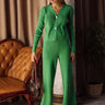 Knitted green pants 'York' - yesUndress
