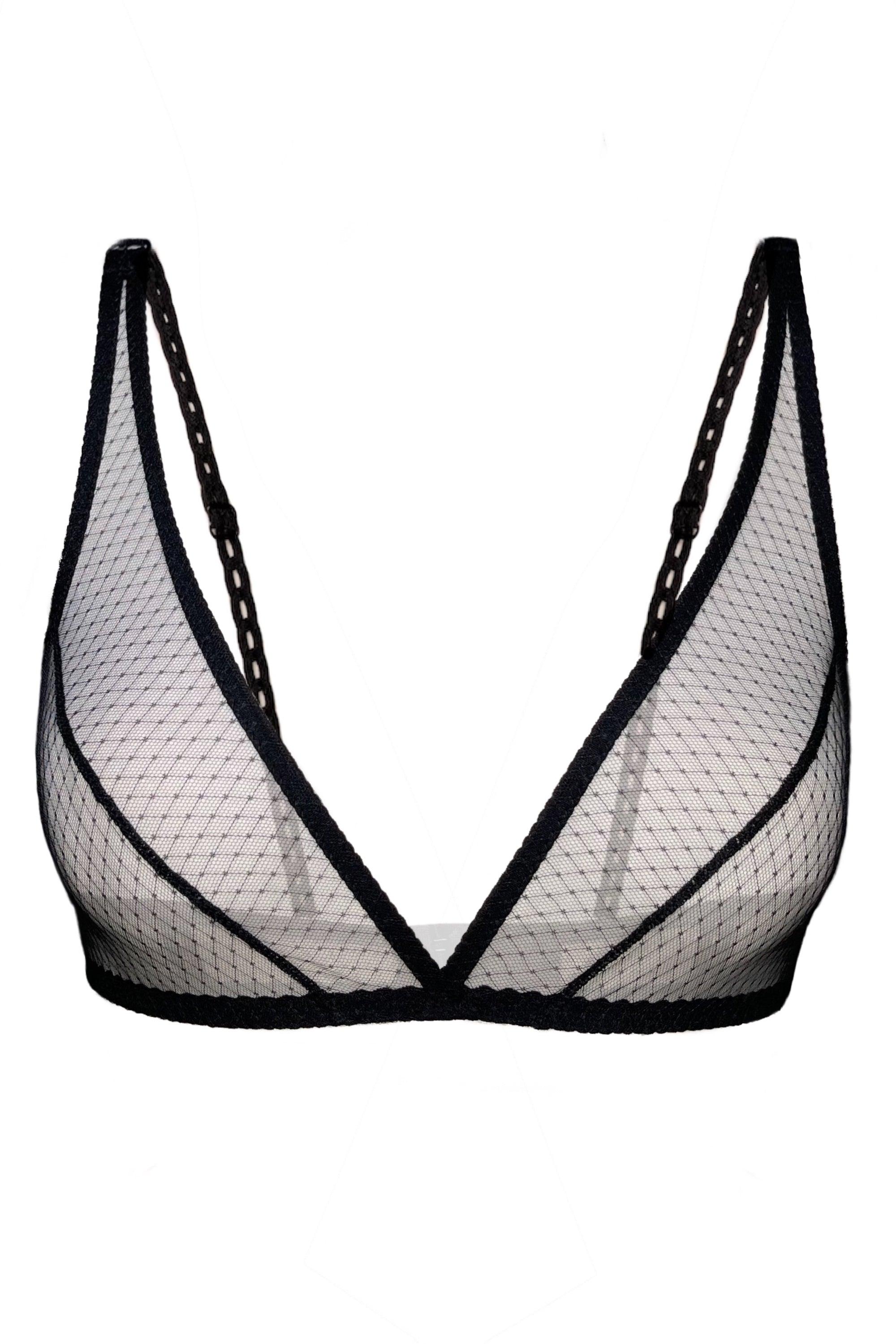 Constance Crystalline black soft bra - yesUndress