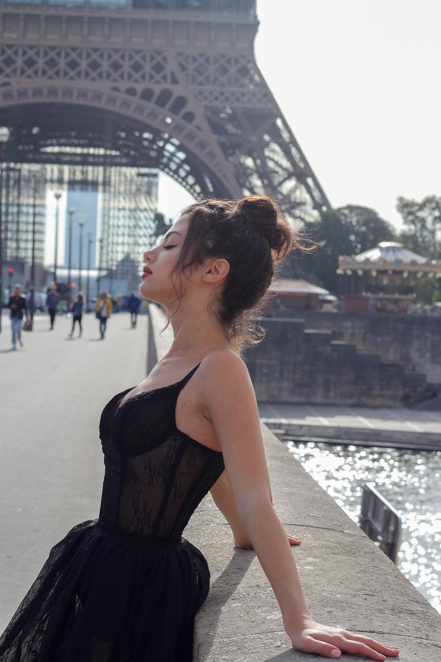 Mathilda black corset - yesUndress