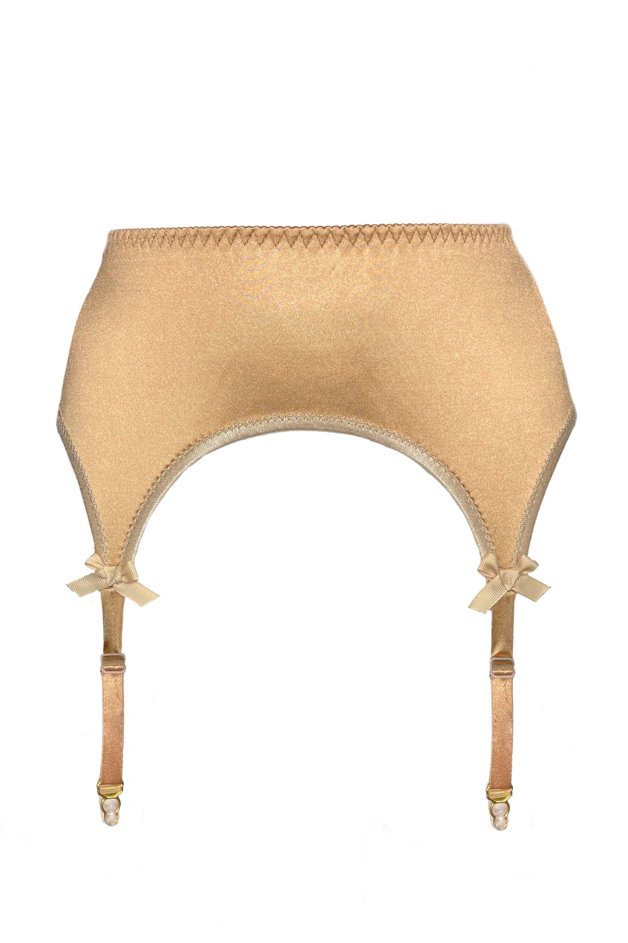 Valessa Gloss Gold garter belt - yesUndress