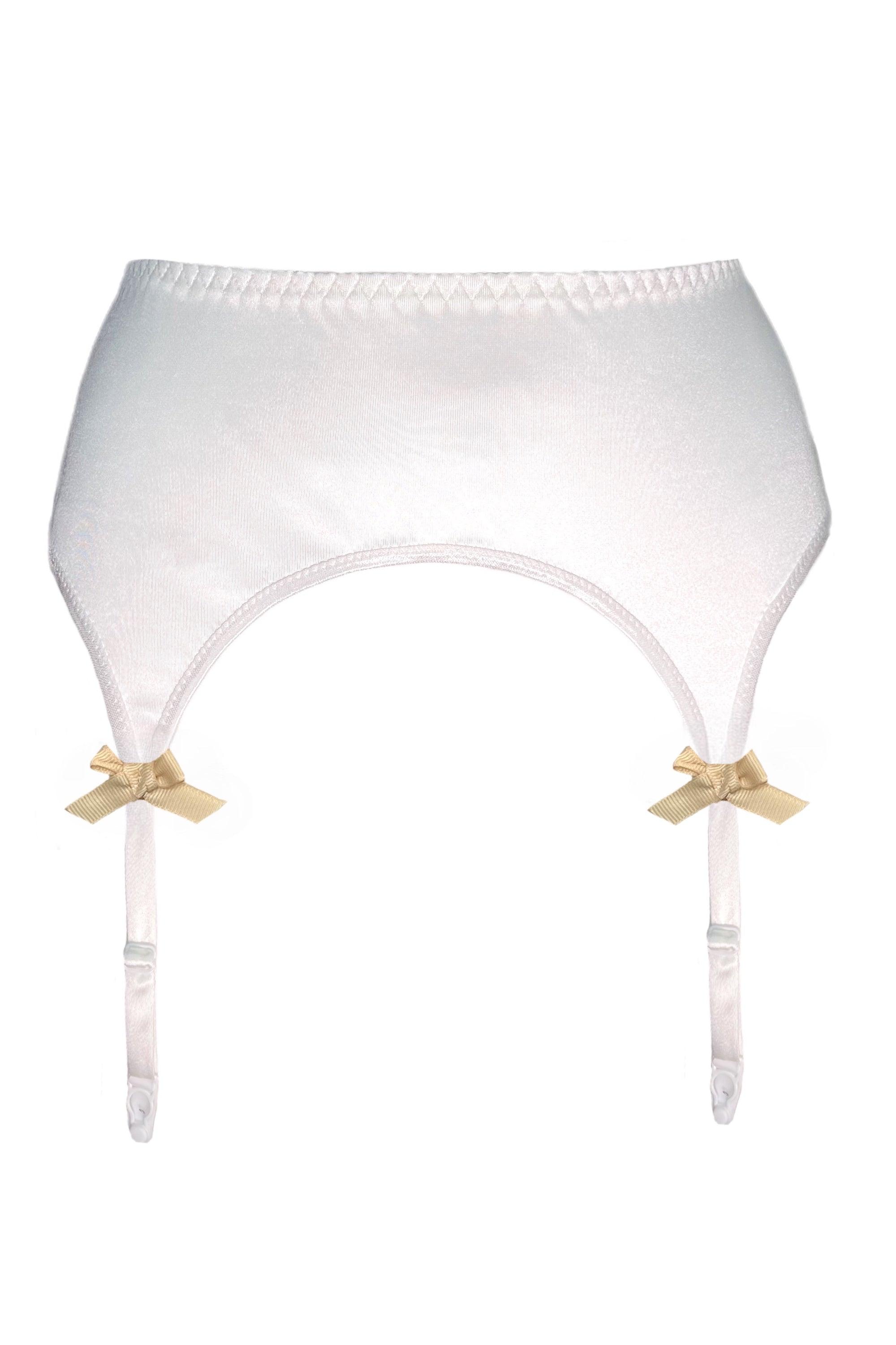 Valessa Gloss Ivory garter belt - yesUndress