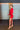 Red dress-tranformer with long sleeves 'Rio' - yesUndress