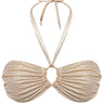 Cressida Gold bandeau - Bikini top by yesUndress. Shop on yesUndress