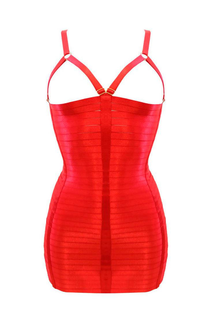 Maura red dress - Bondage dress by Keosme. Shop on yesUndress