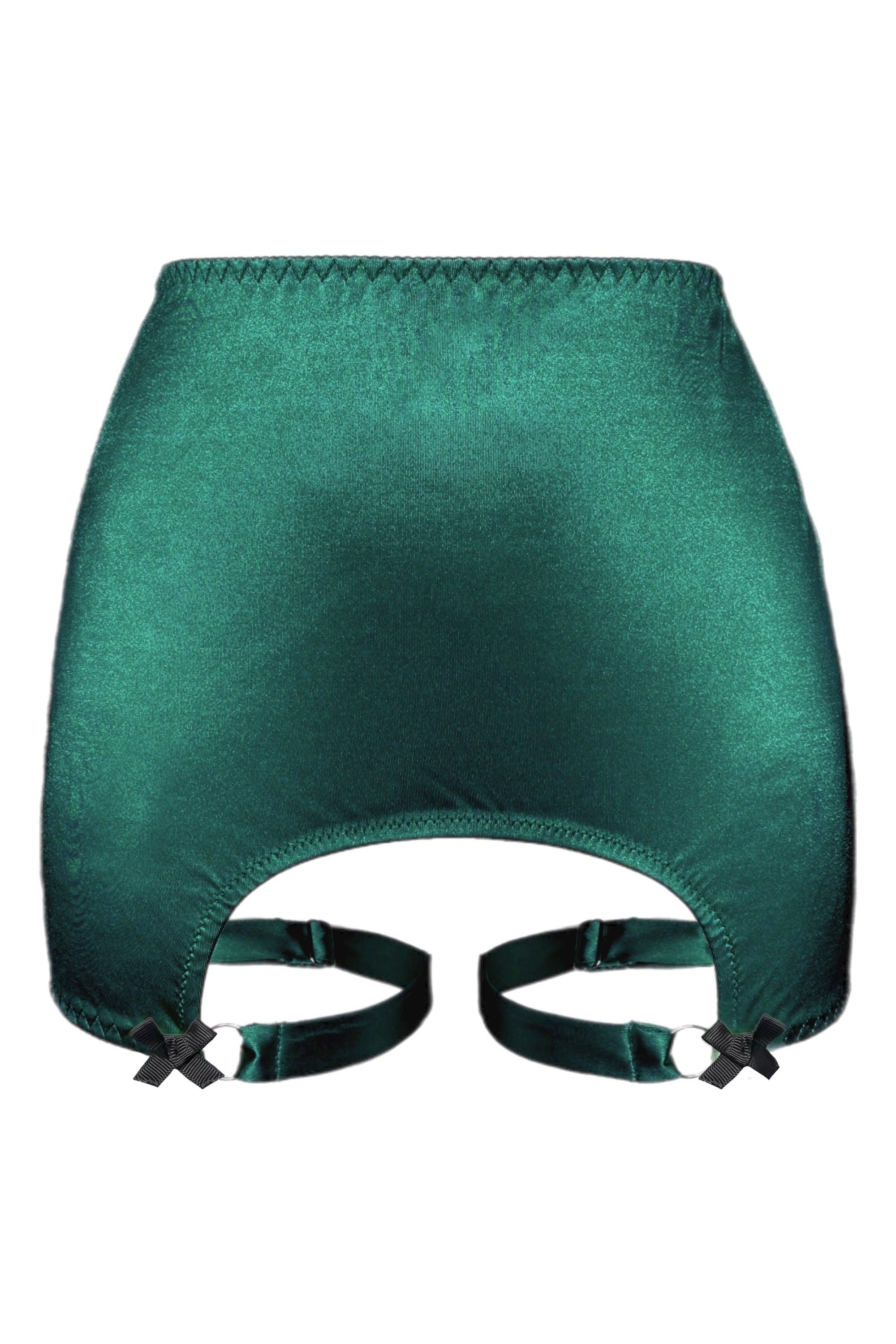 Joli Gloss emerald-black none-garter belt yesUndress Joli Gloss emerald-black none-garter belt yesUndress