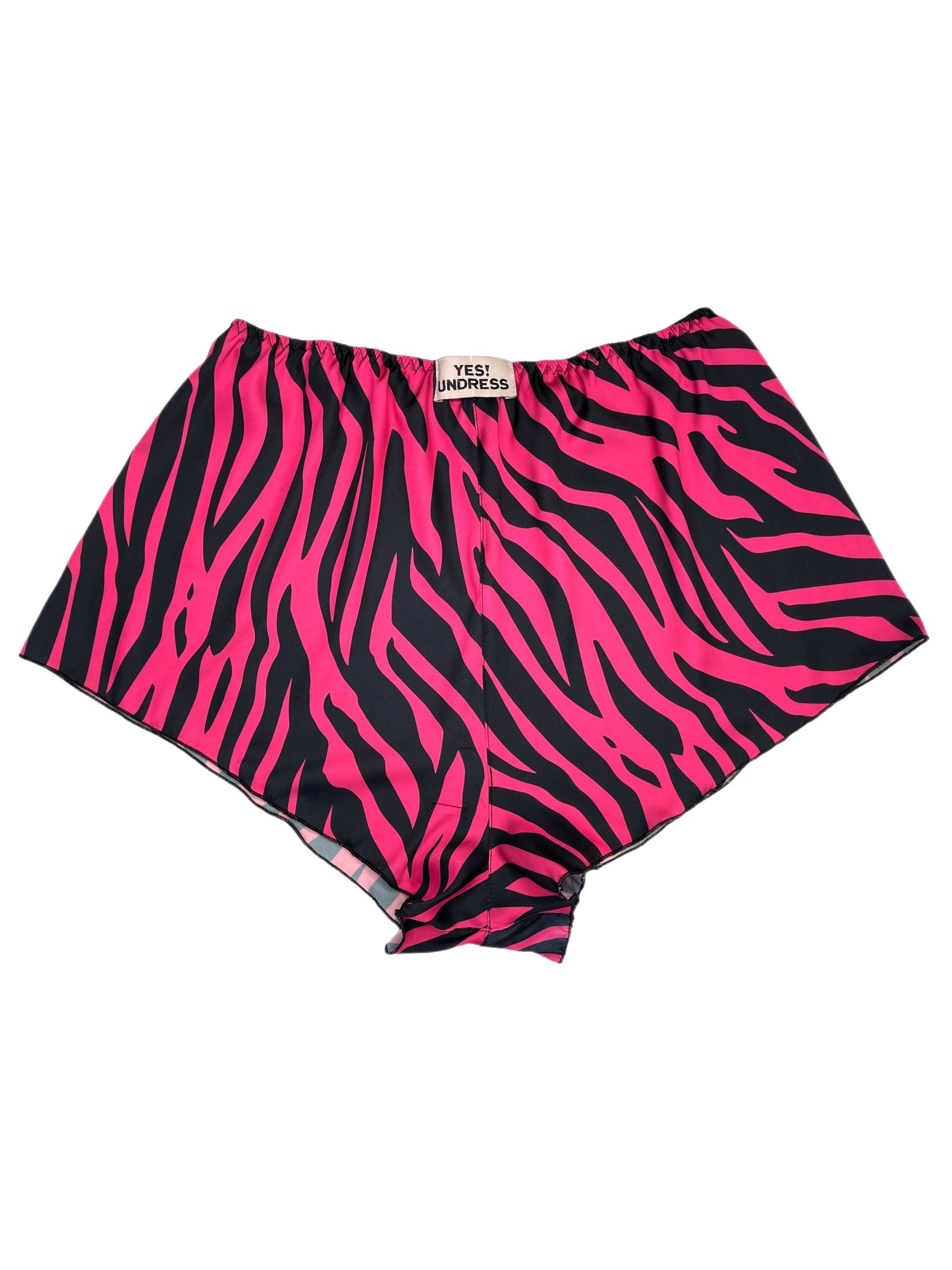 Kiki zebra pink shorts - yesUndress