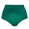 Joli Gloss emerald-black high waisted panties - yesUndress