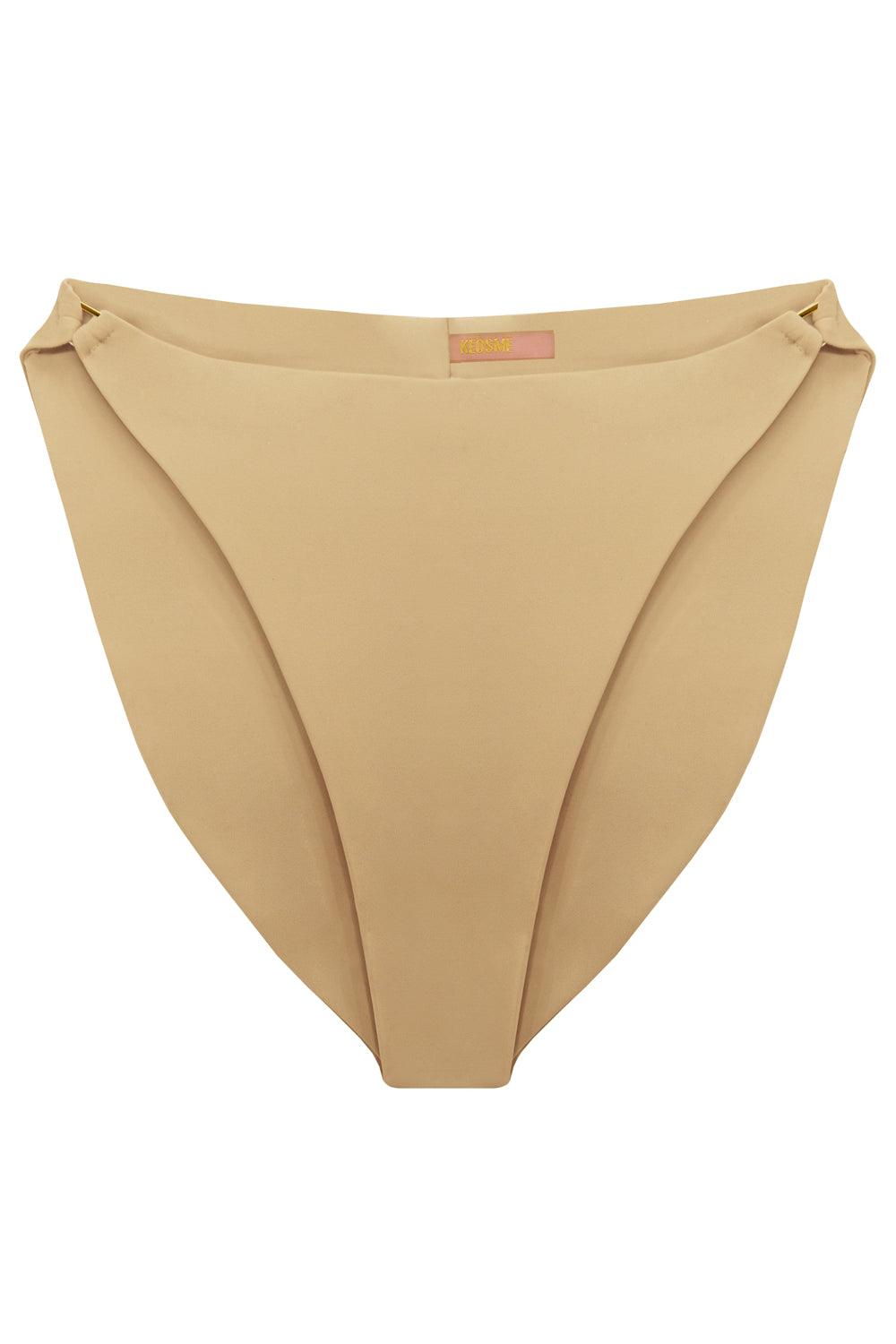 Radiya Light Beige high waisted bikini bottom - Bikini bottom by yesUndress. Shop on yesUndress