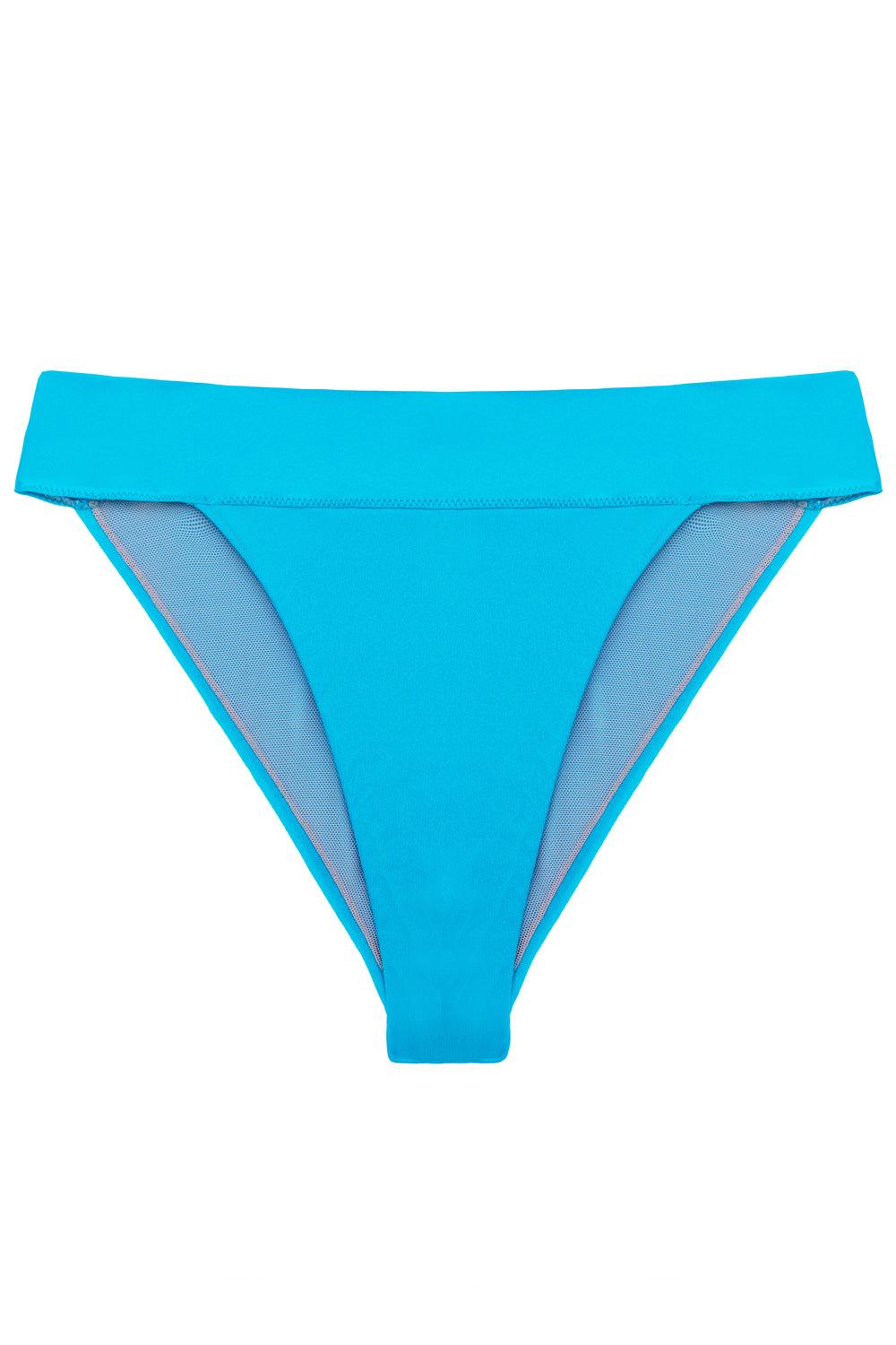 Tonic Blue high waisted bikini bottom - yesUndress